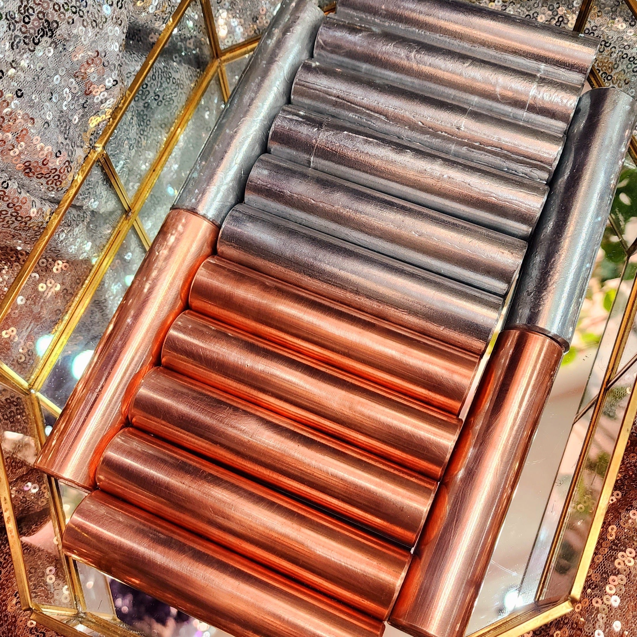 Copper Zinc Rods Pharaoh's Rods ~ 99.9% PURE Copper and ~99.6% Zinc Harmonizer/Set for ...
