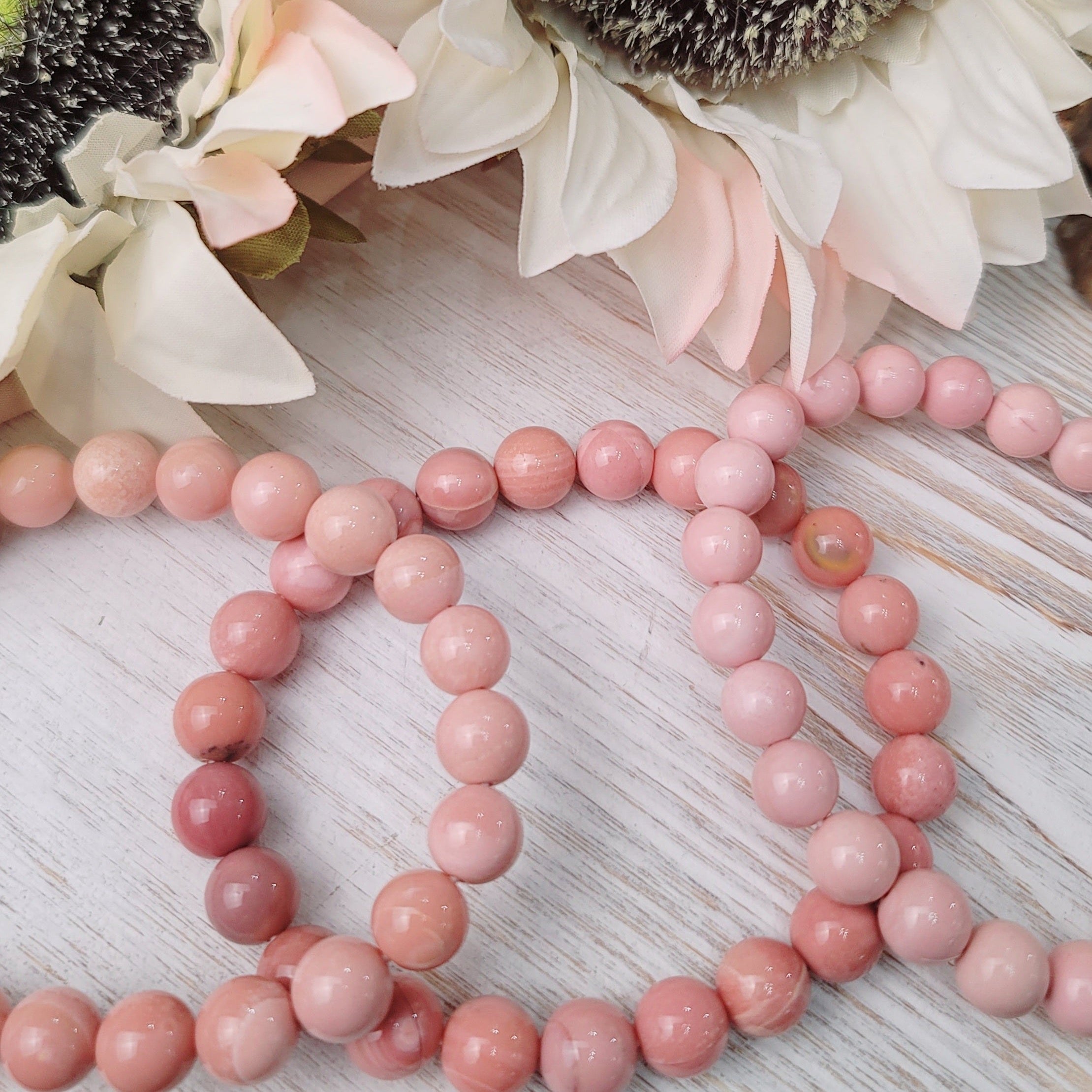 Alashan Pink Agate Bracelet (High Quality) for Chasing your Dreams, Enhanced Memory, Protection & Stress Relief