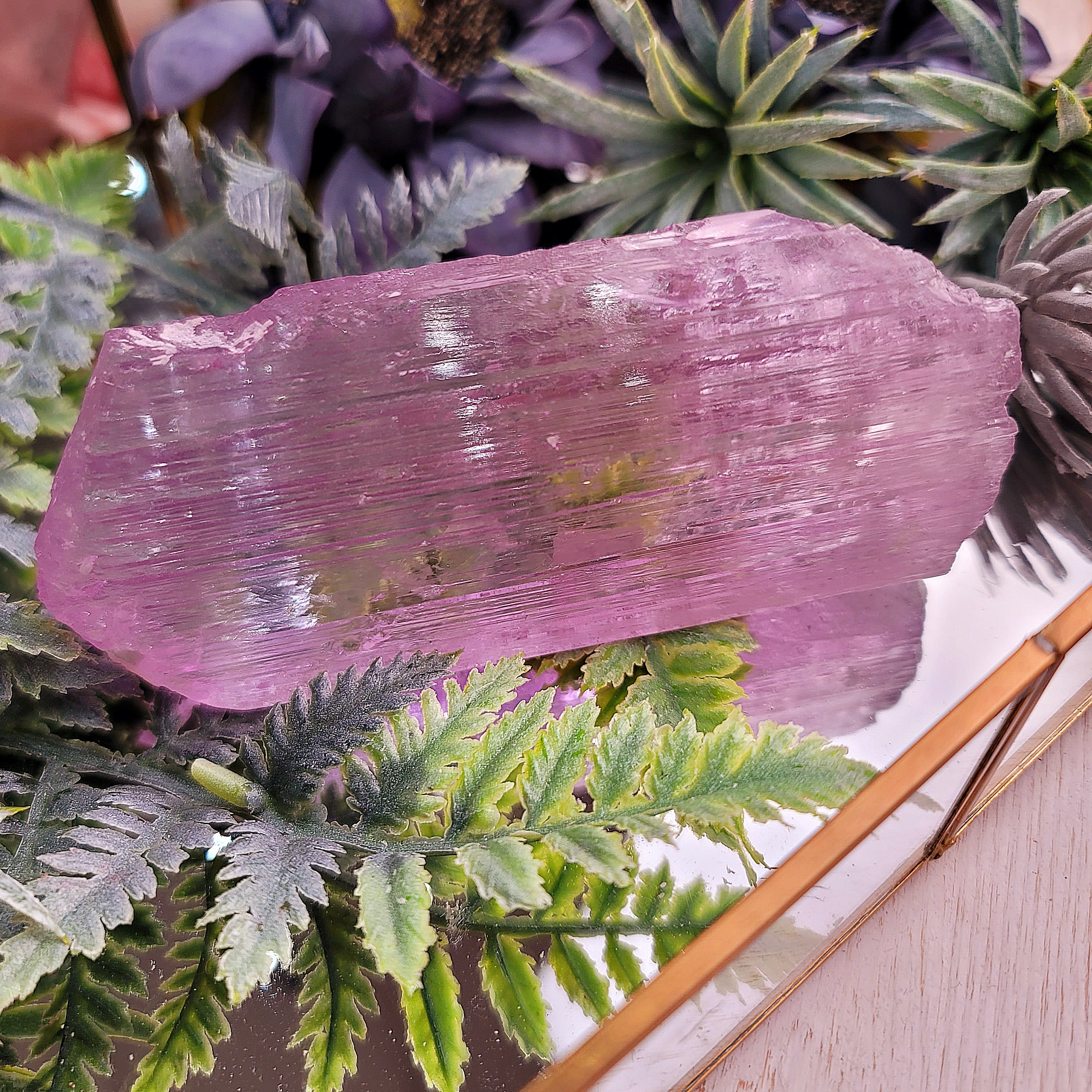 Kunzite Specimen for Emotional, Family Healing and Opening Your Heart to Love