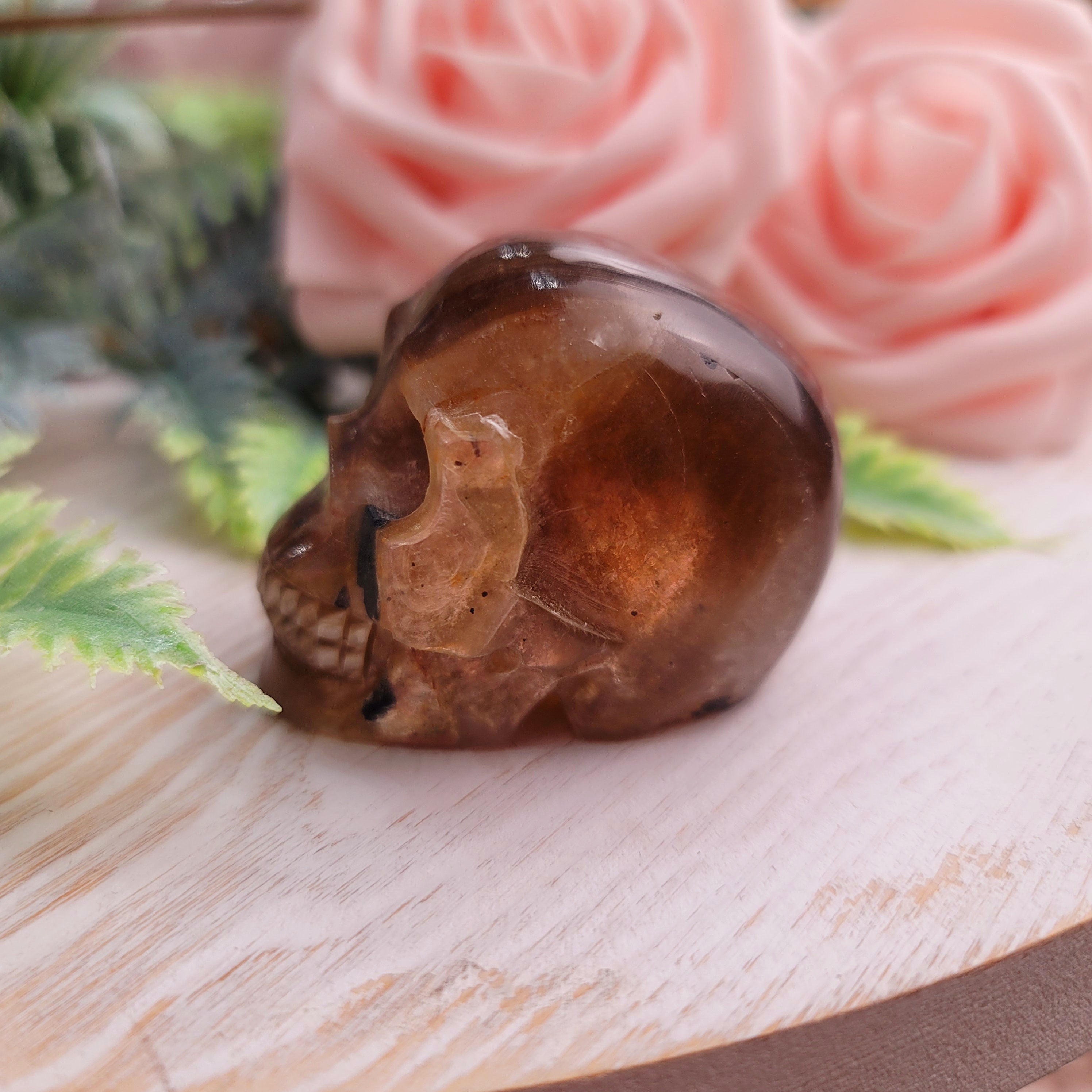Gem Muscovite Skull for Angelic Connection, Protection, Awakening of Spiritual Gifts and Connection with Ancestors