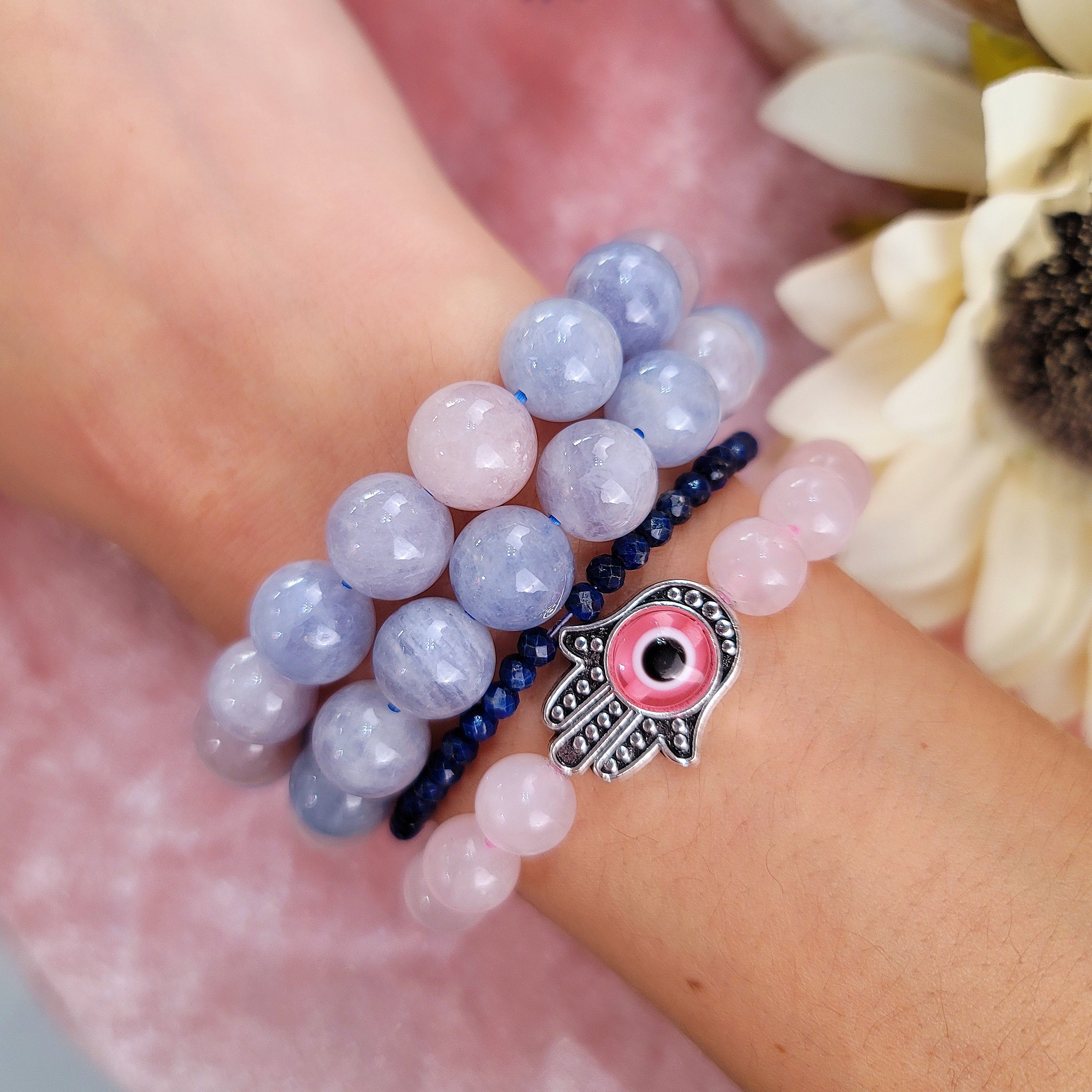Cotton Candy Quartz Bracelet for Opening Your Heart to Love