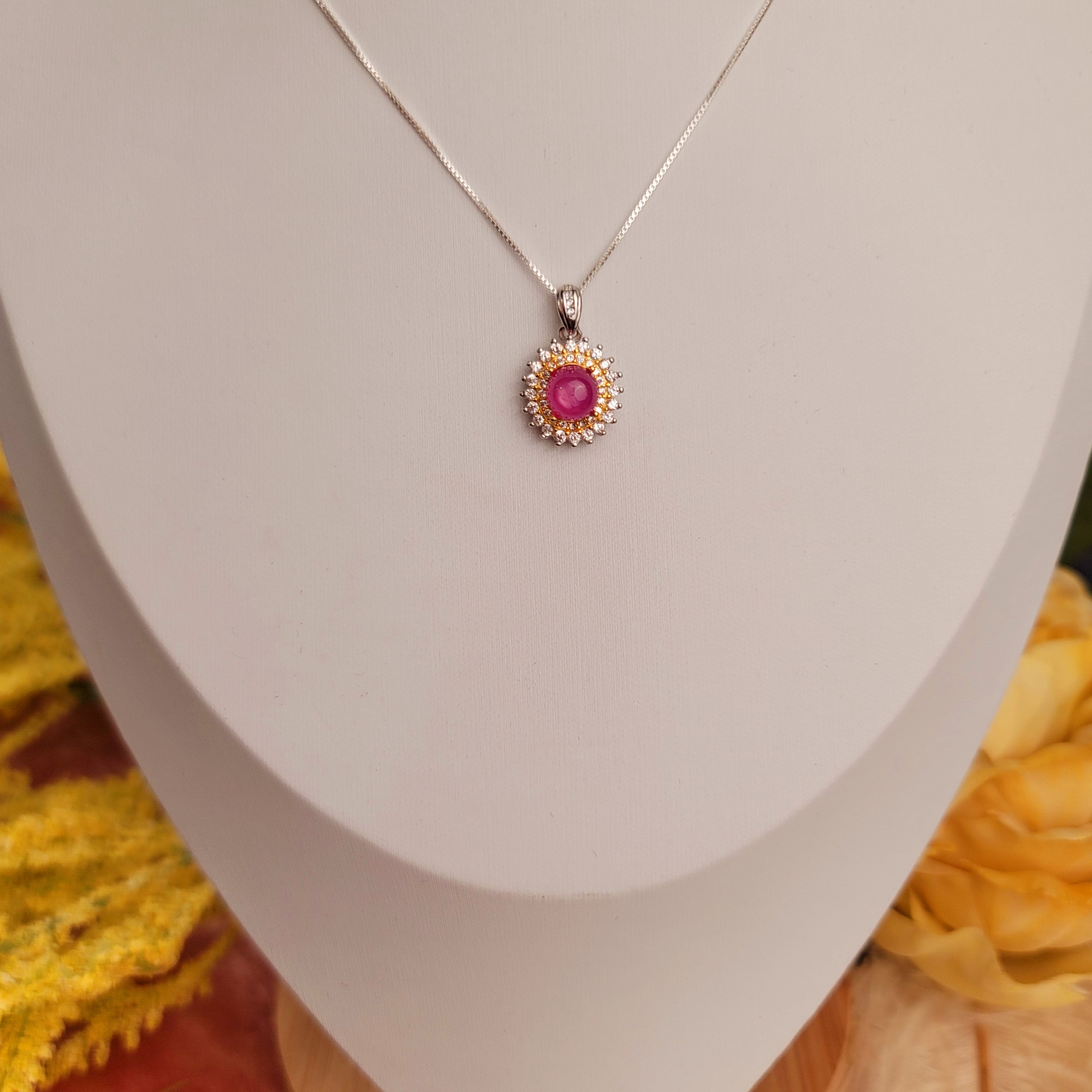 Star Ruby Necklace for Attraction, Love and Passion