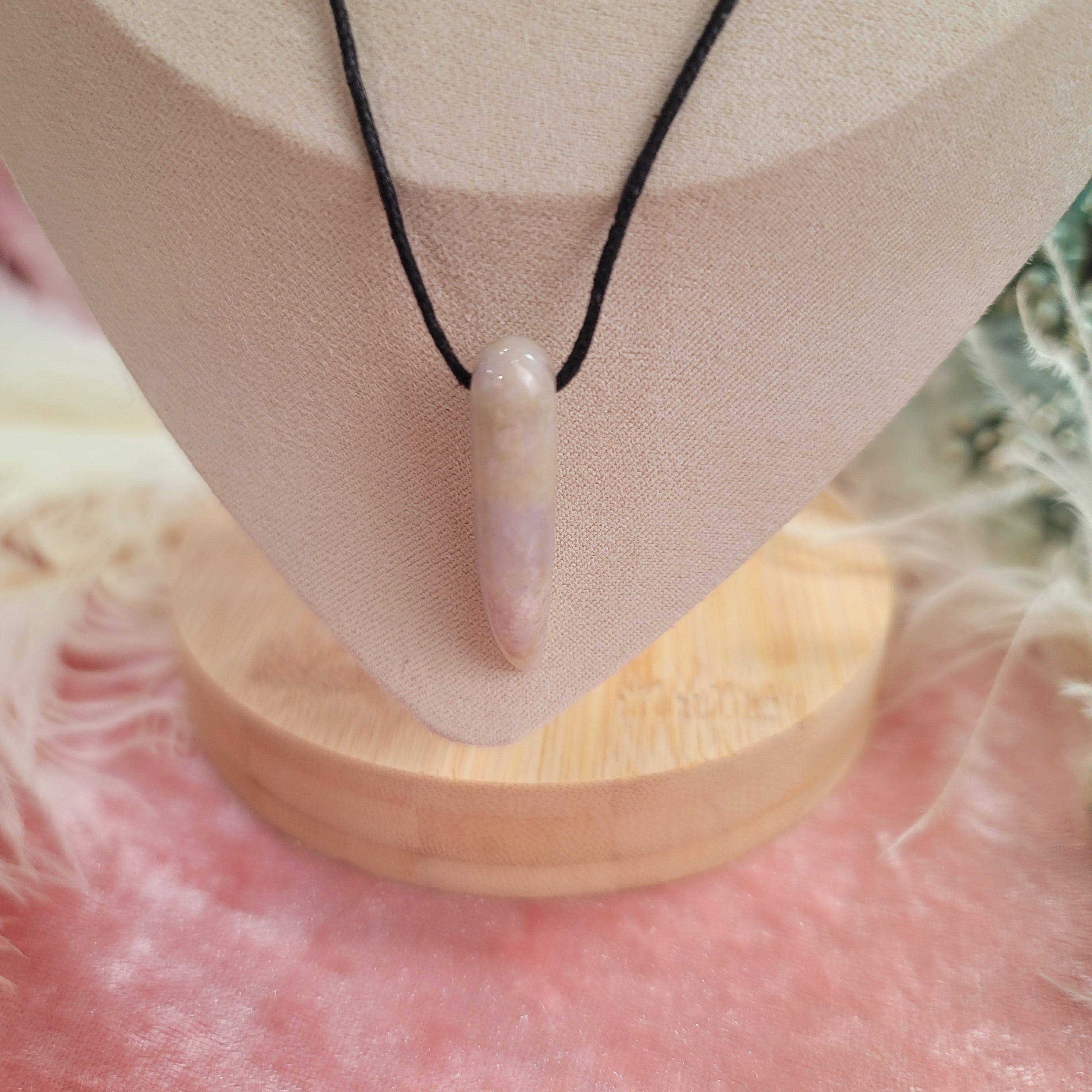 Lavender Jadeite Necklace for Acceptance and Serenity