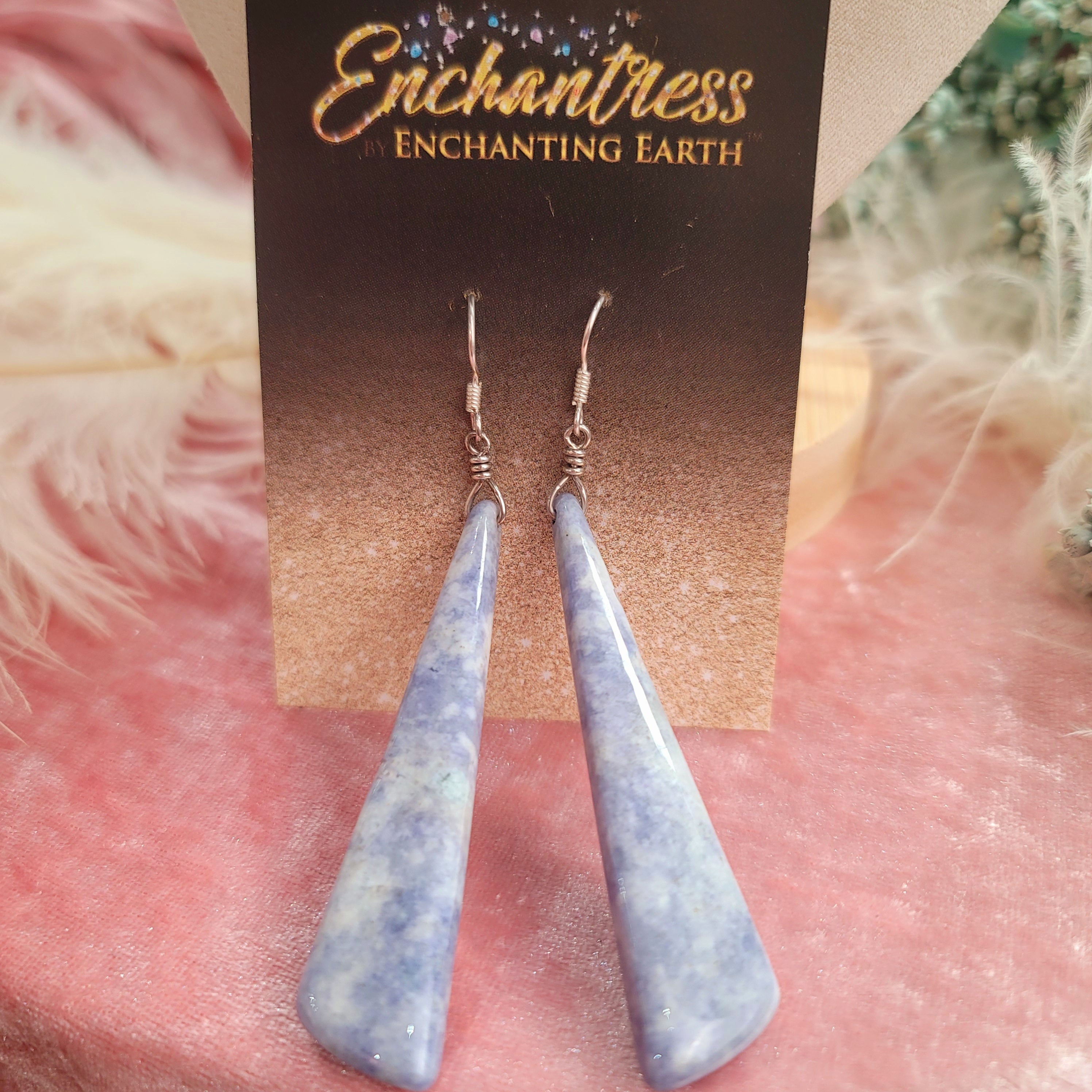 Lavender Jadeite Earrings for Acceptance and Serenity