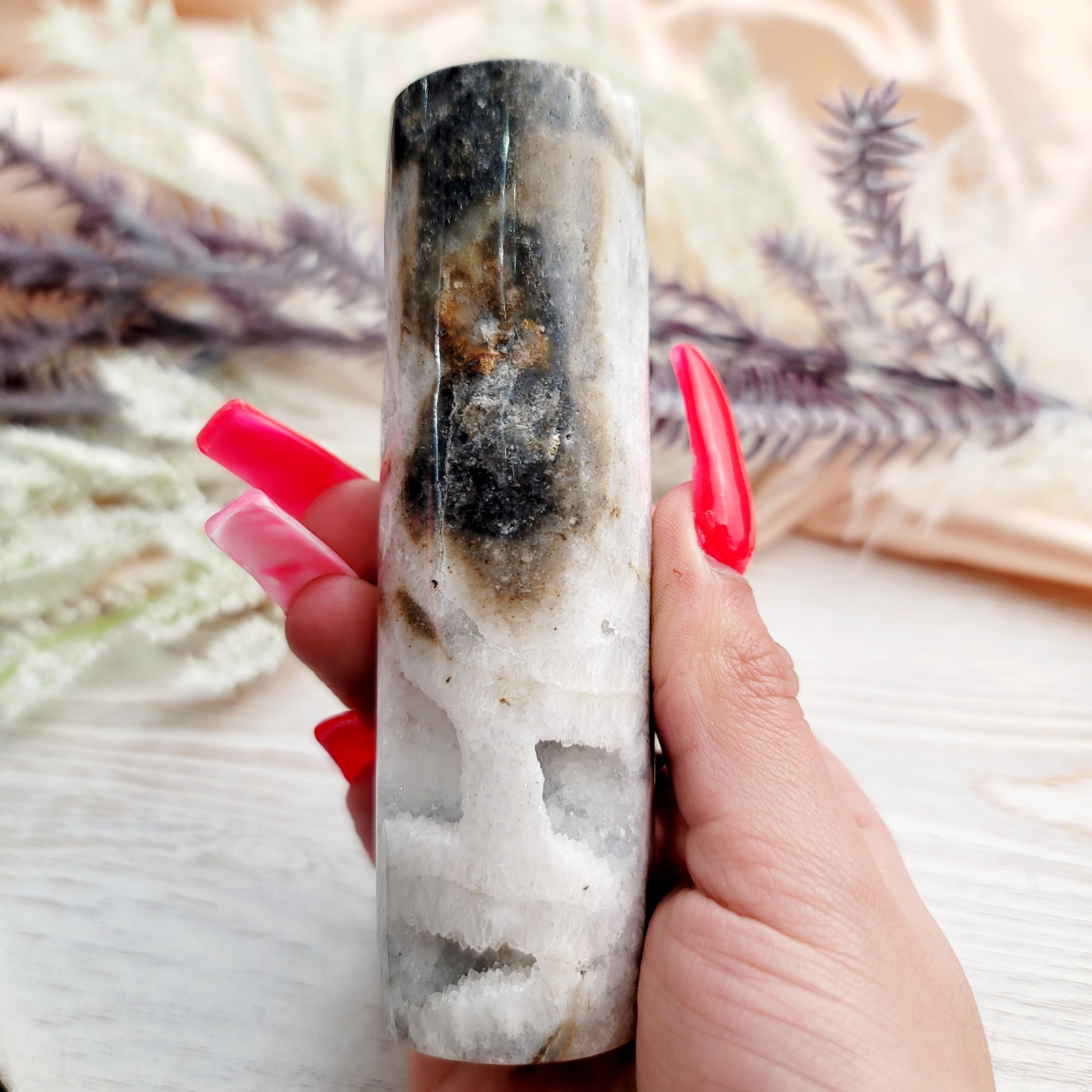 Zebra Agate Harmonizer for Balance, Clearing Blockages and Releasing Negativity