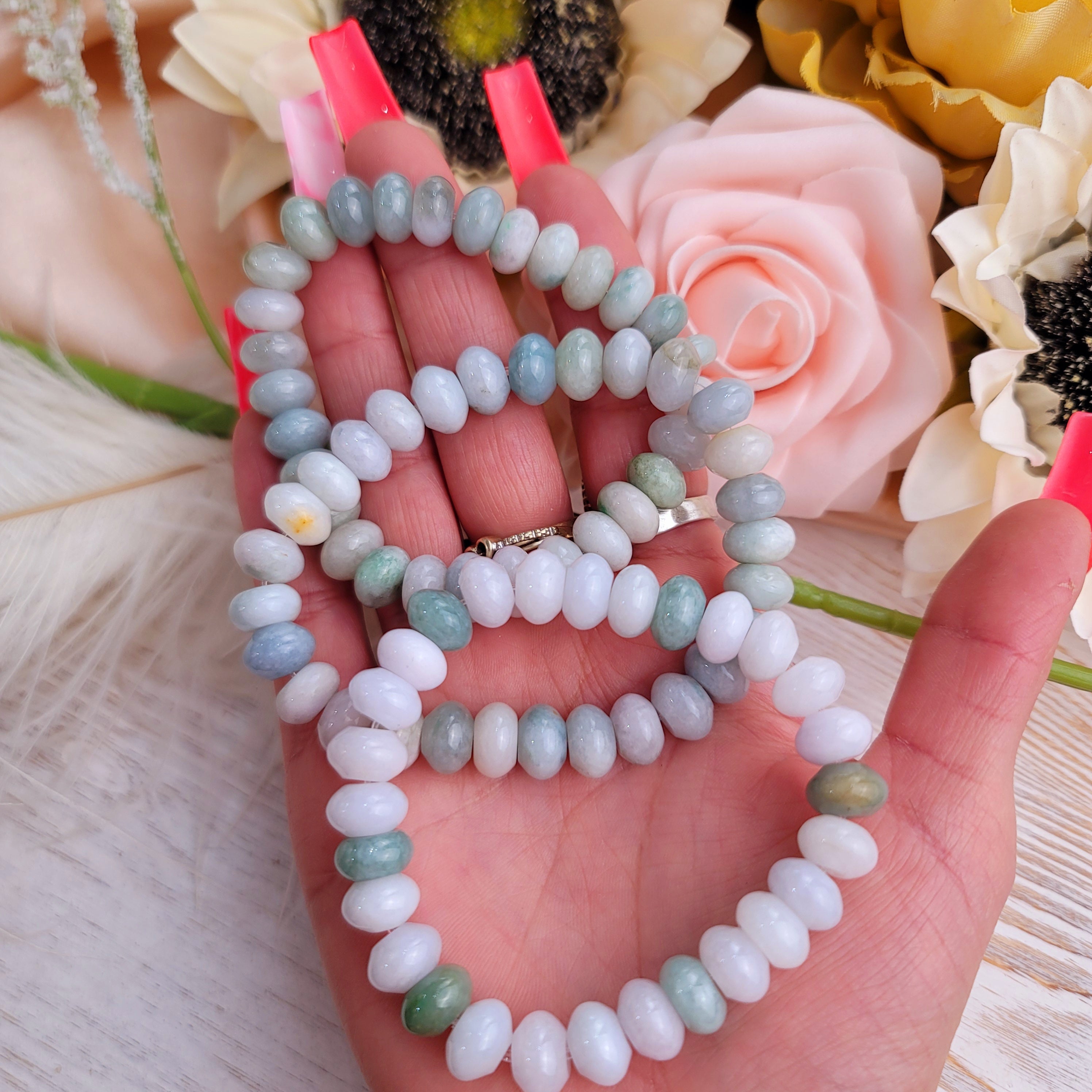 Jade Rondell Bracelet for Acceptance and Peace and Serenity