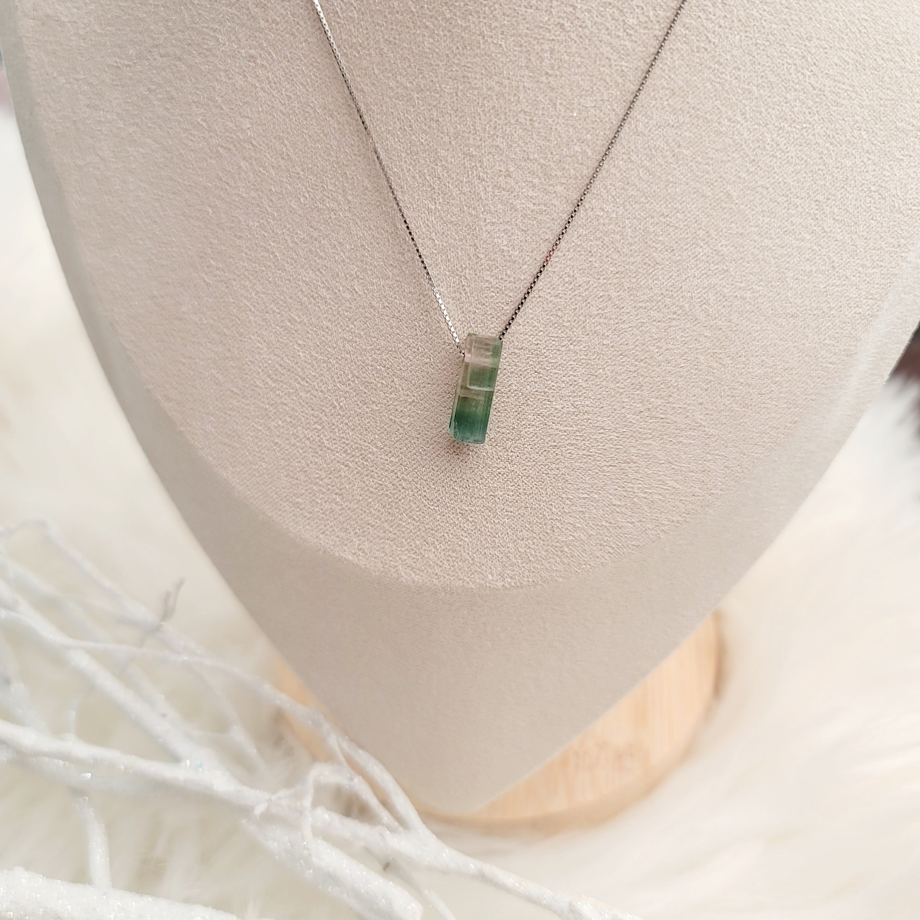 Cotton Candy Tourmaline Pendant for Emotional Healing, Joy and Manifesting Love