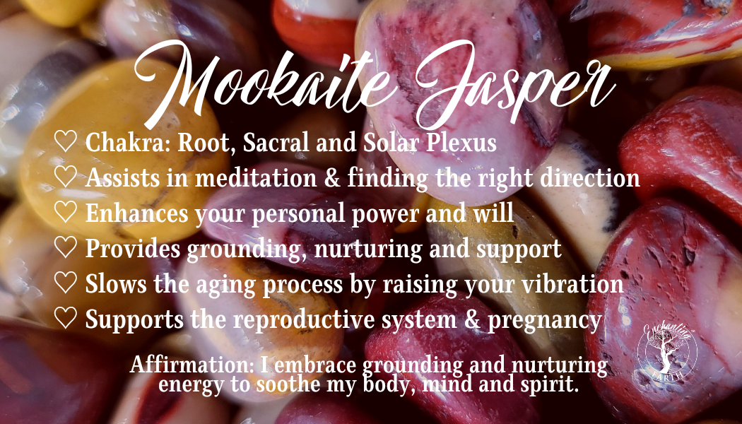 Mookaite Jasper Harmonizer for Grounding, Nurturing and Support