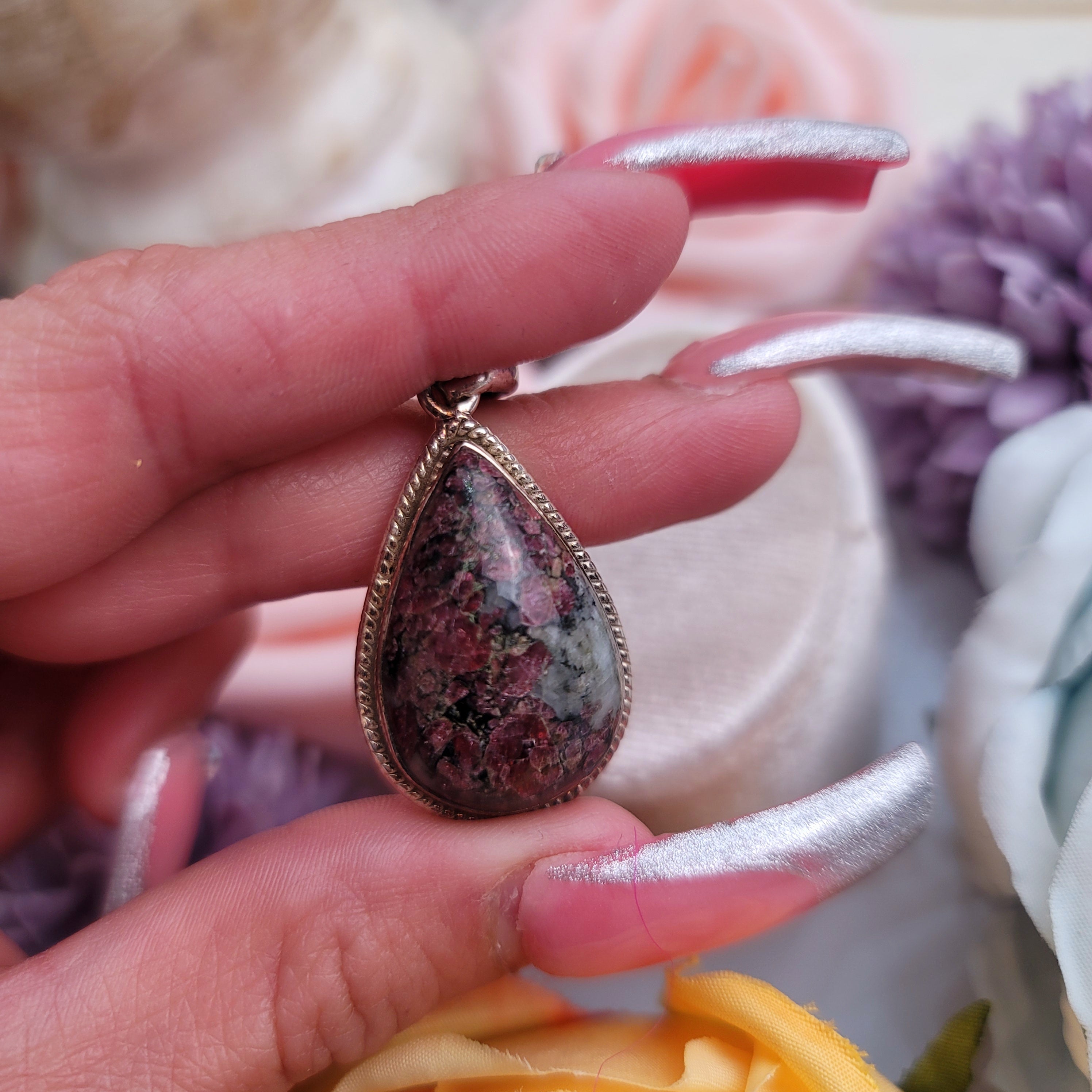 Eudialyte Pendant for Manifesting Your Desires