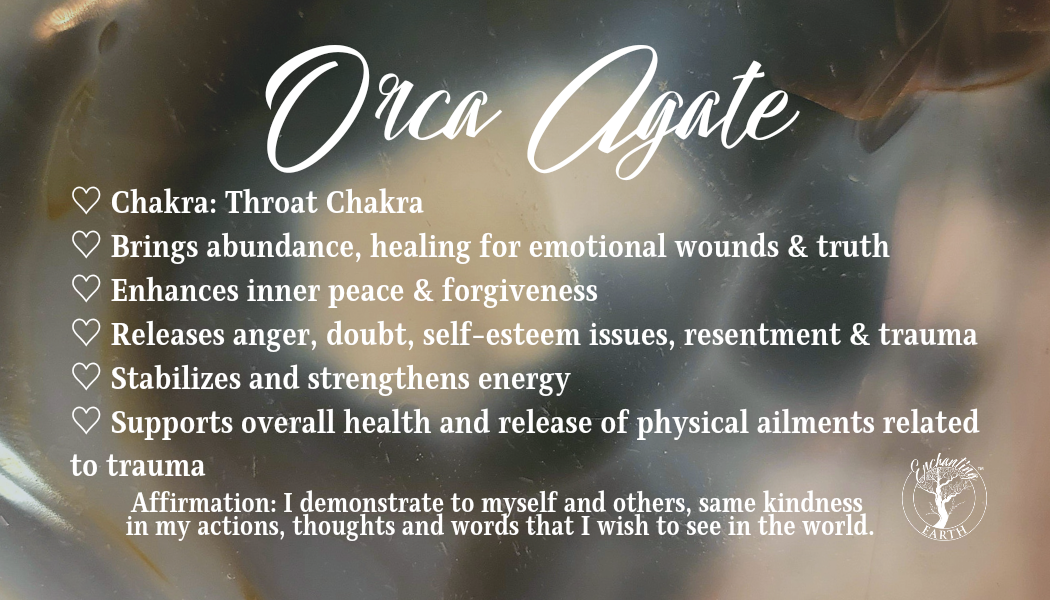 Orca Agate for Inner Peace & Forgiveness