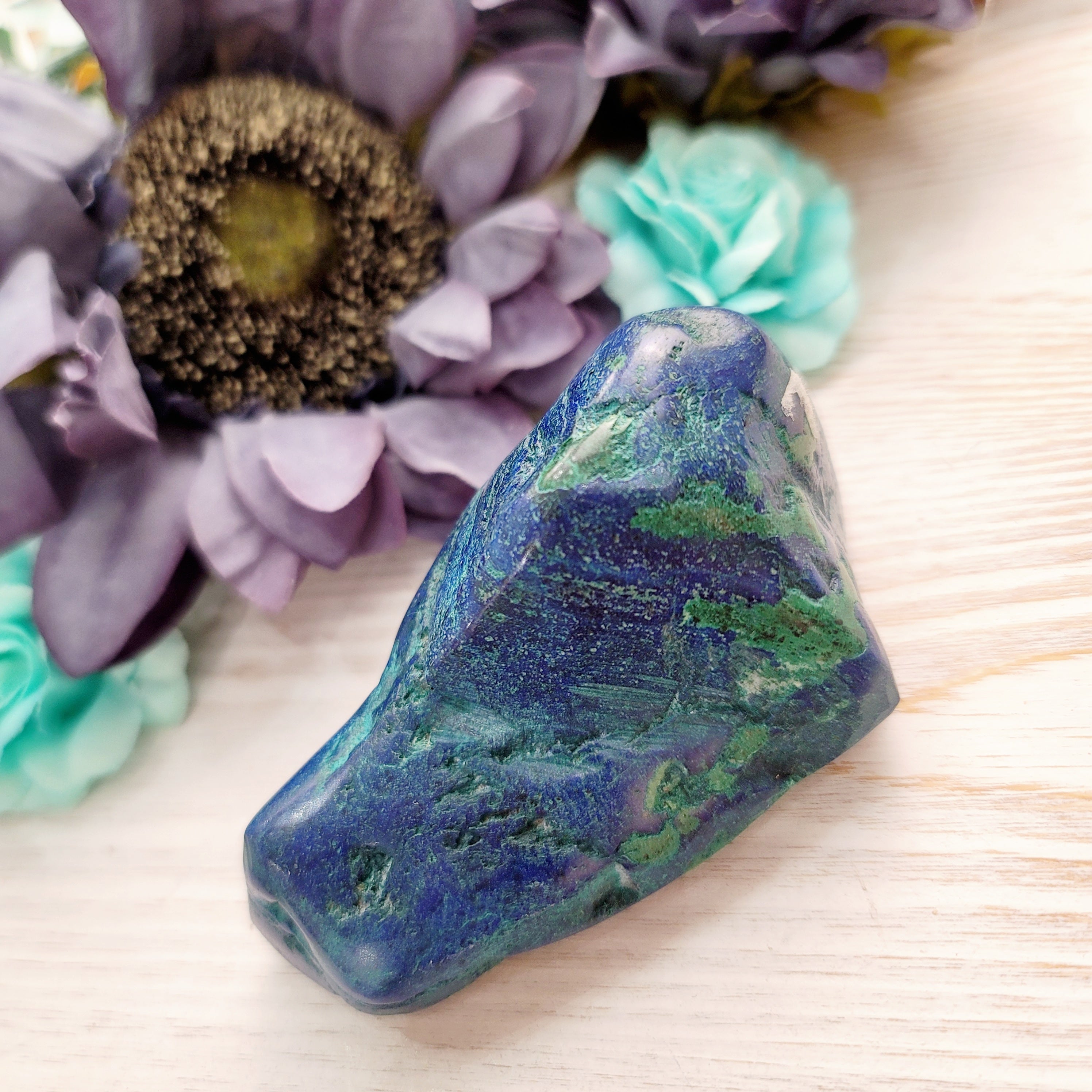 Shattuckite with Chrysocolla & Malachite for Communication, Empowerment, and Truth