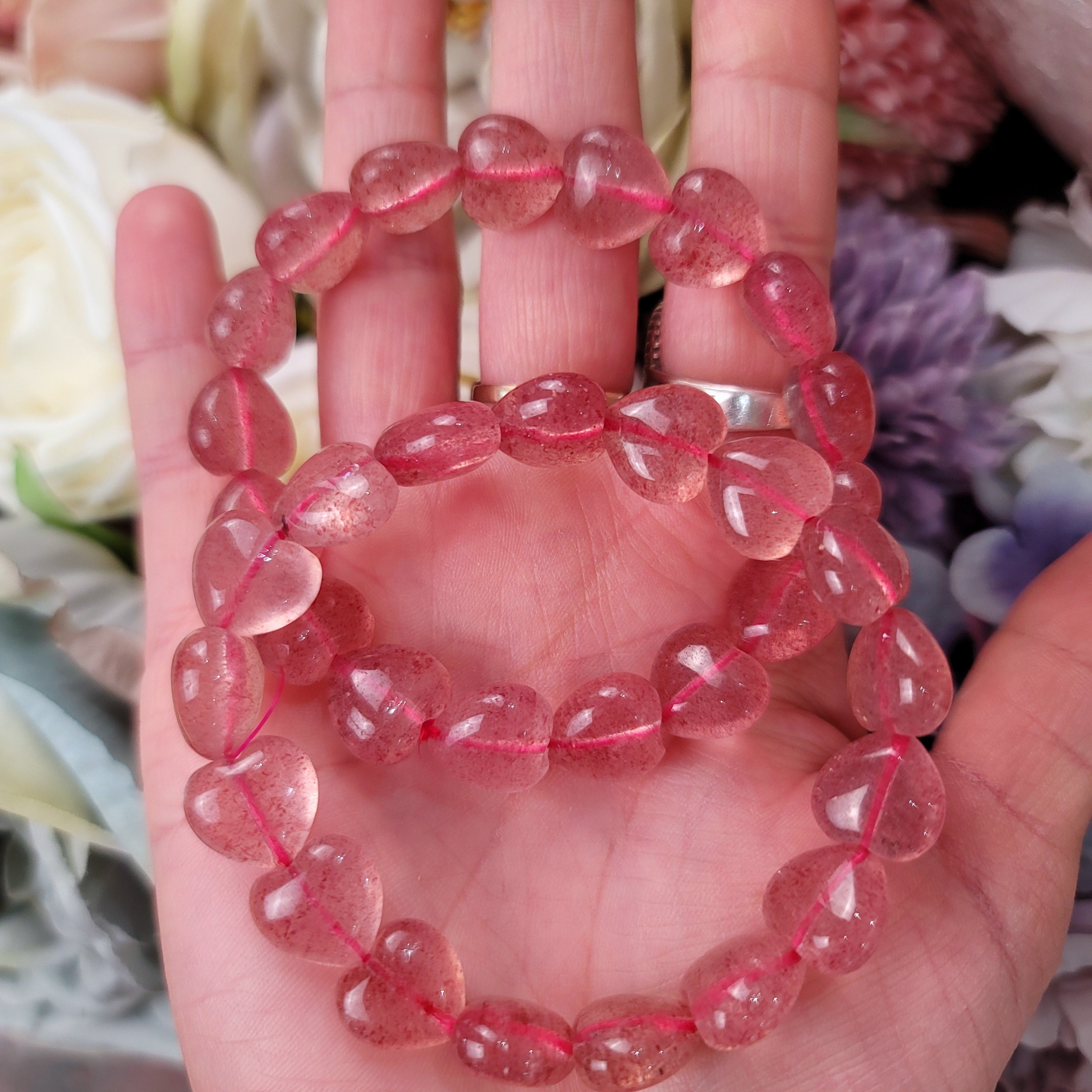 Tanzberry Quartz Heart Bracelet for Intimacy and Joy