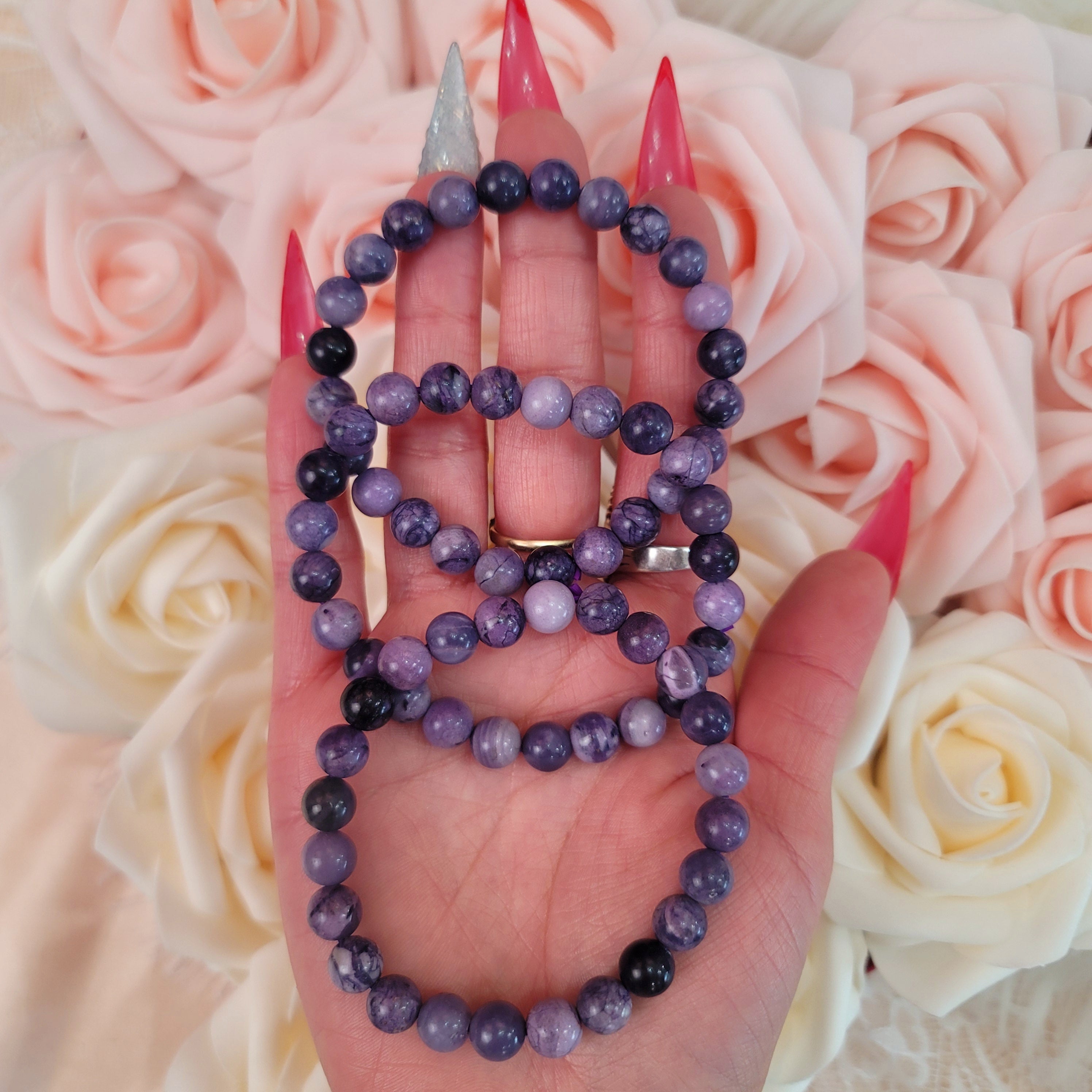 Kammererite Bracelet for Balance, Enlightenment, Harmony and Joy
