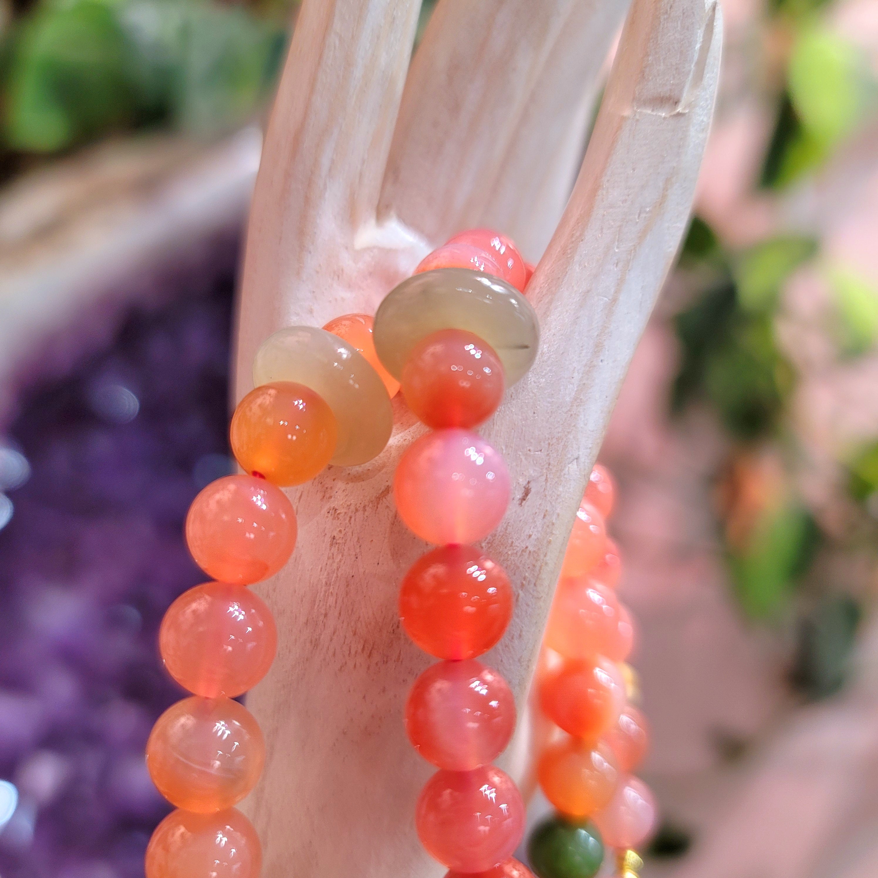 Yanyuan Agate & Jade Bracelet for Achieving Goals, Confidence and Health