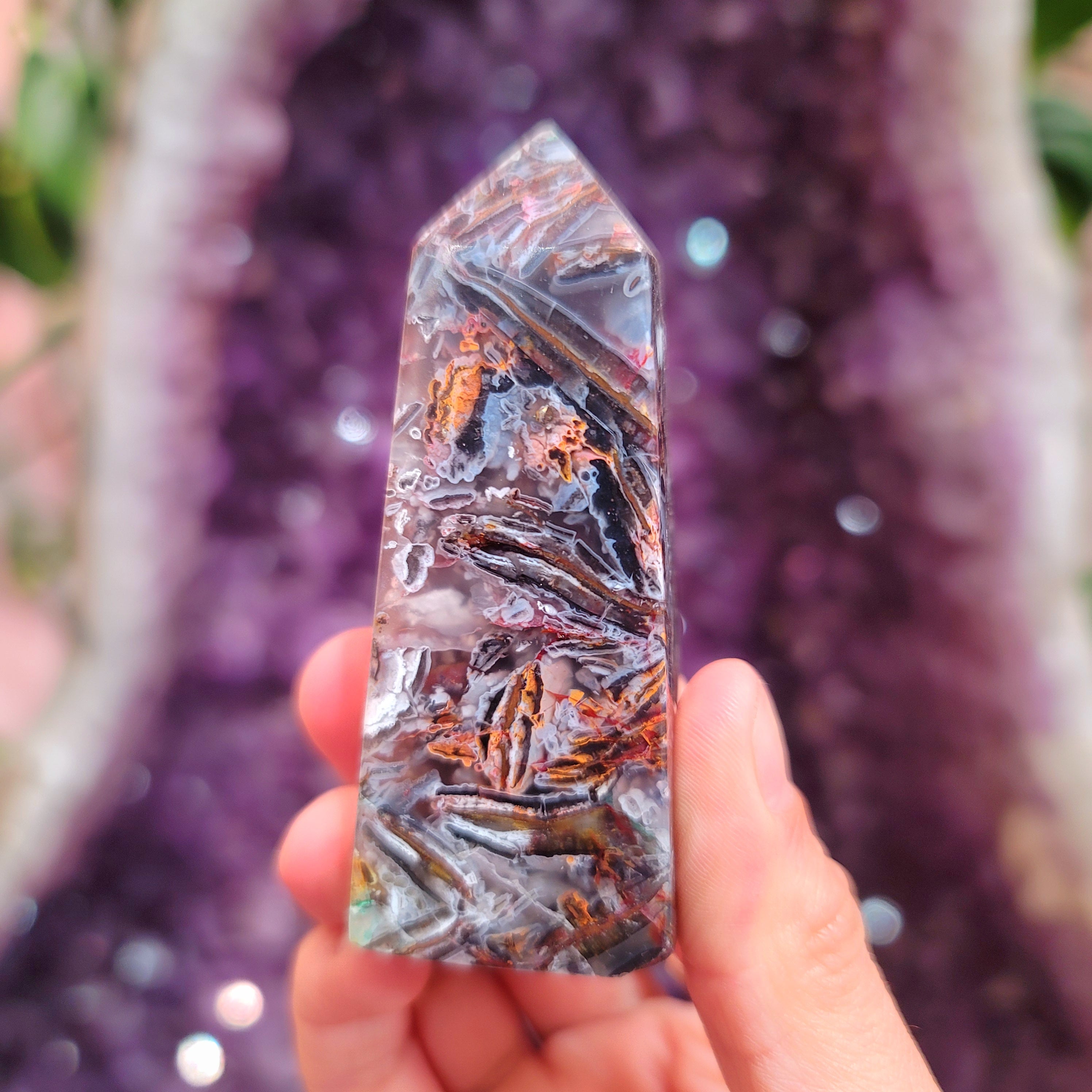 Gem Silica Obelisk for Empowerment, Harmony and Truth *Select Yours*