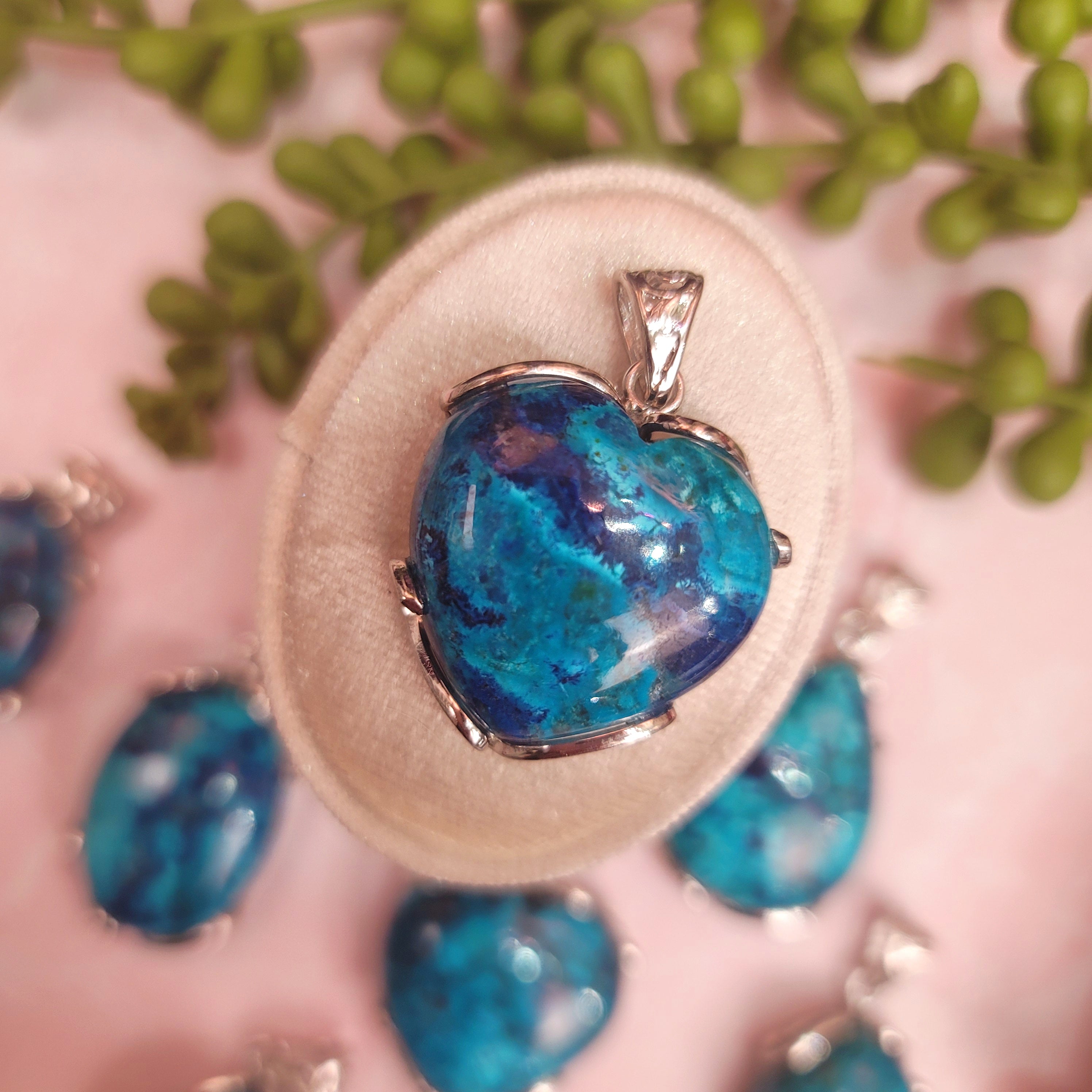 Shattuckite Pendant for Peaceful Communication and Truth