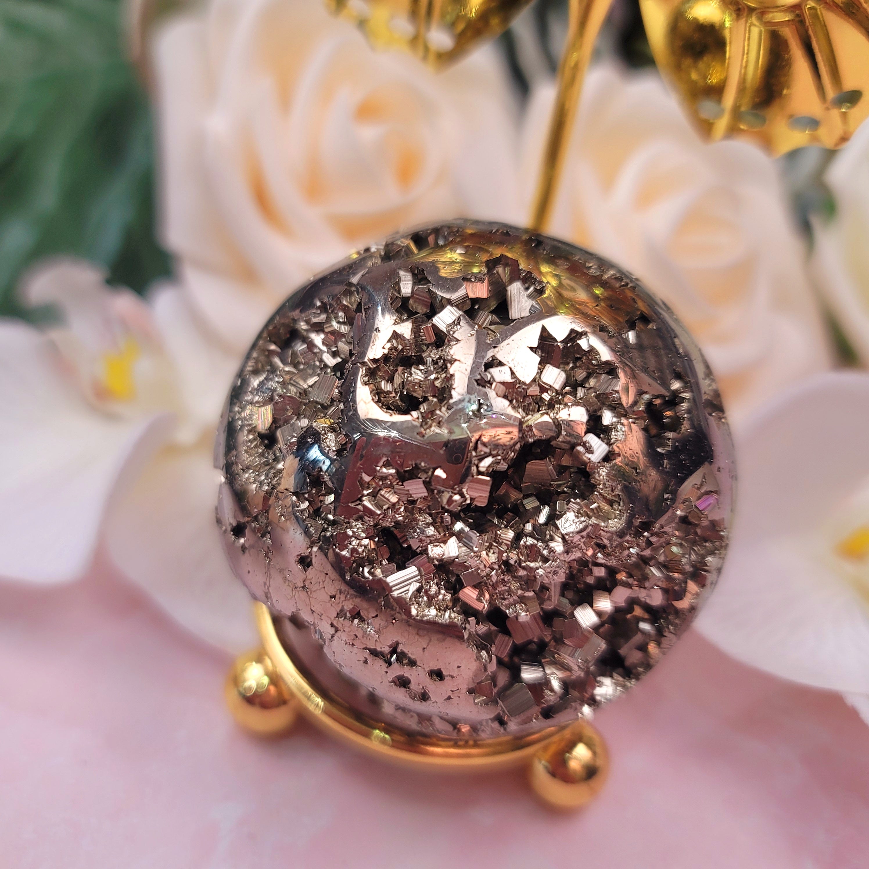 Pyrite Sphere for Good Luck and Prosperity