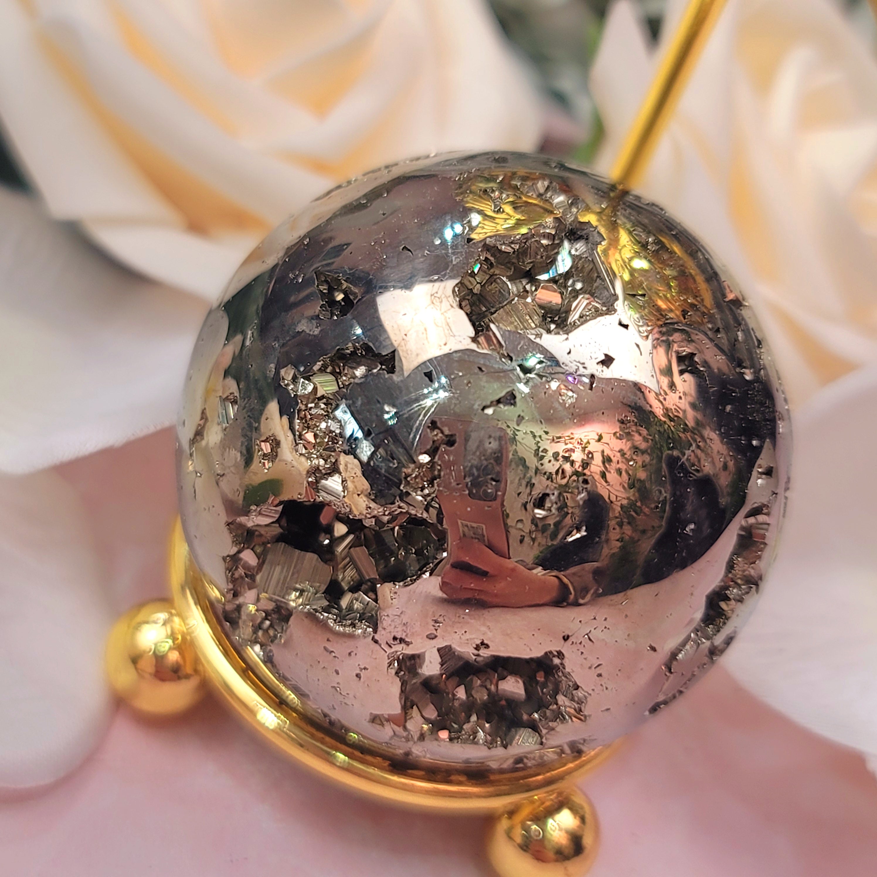 Pyrite Sphere for Good Luck and Prosperity