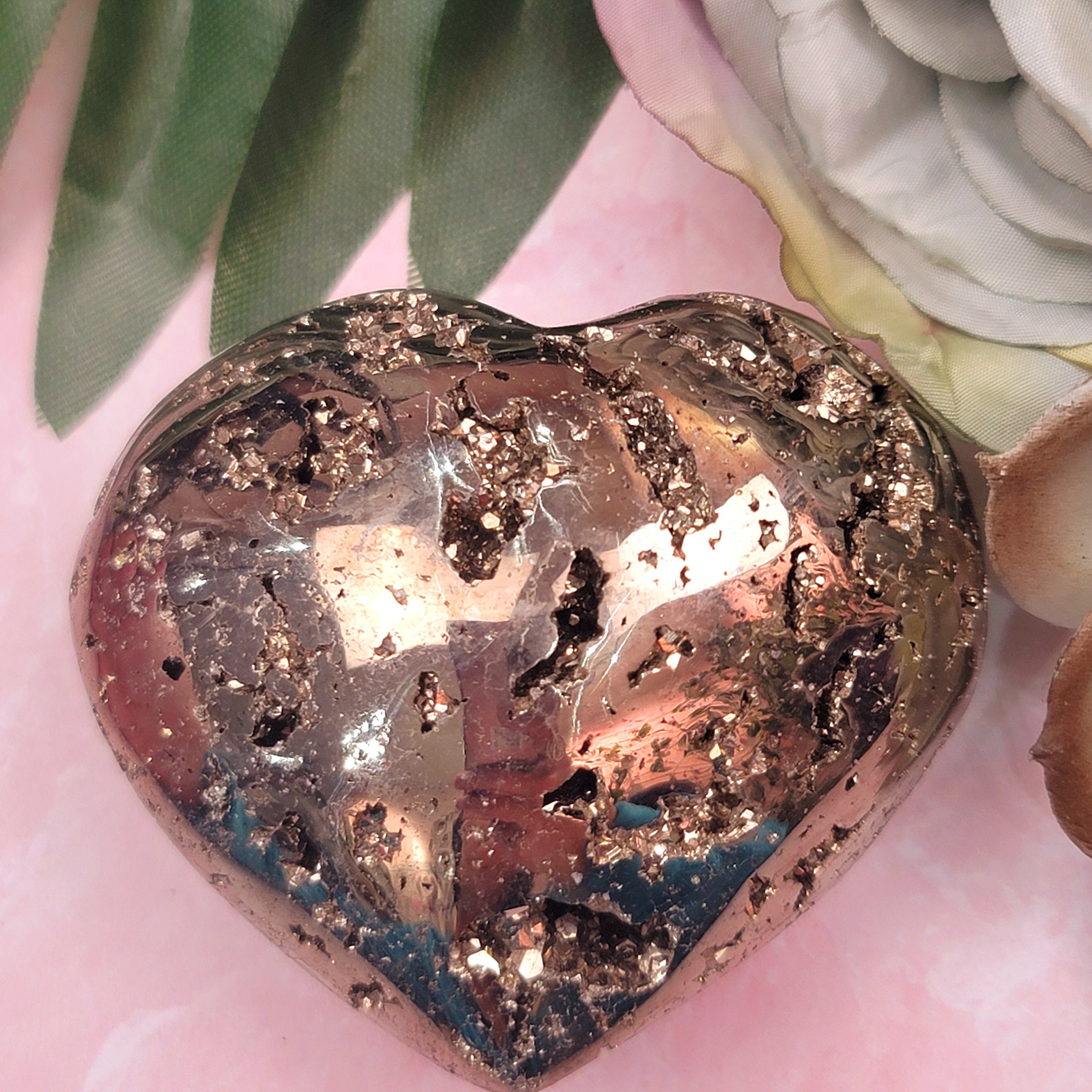 Pyrite Heart for Good Luck and Prosperity