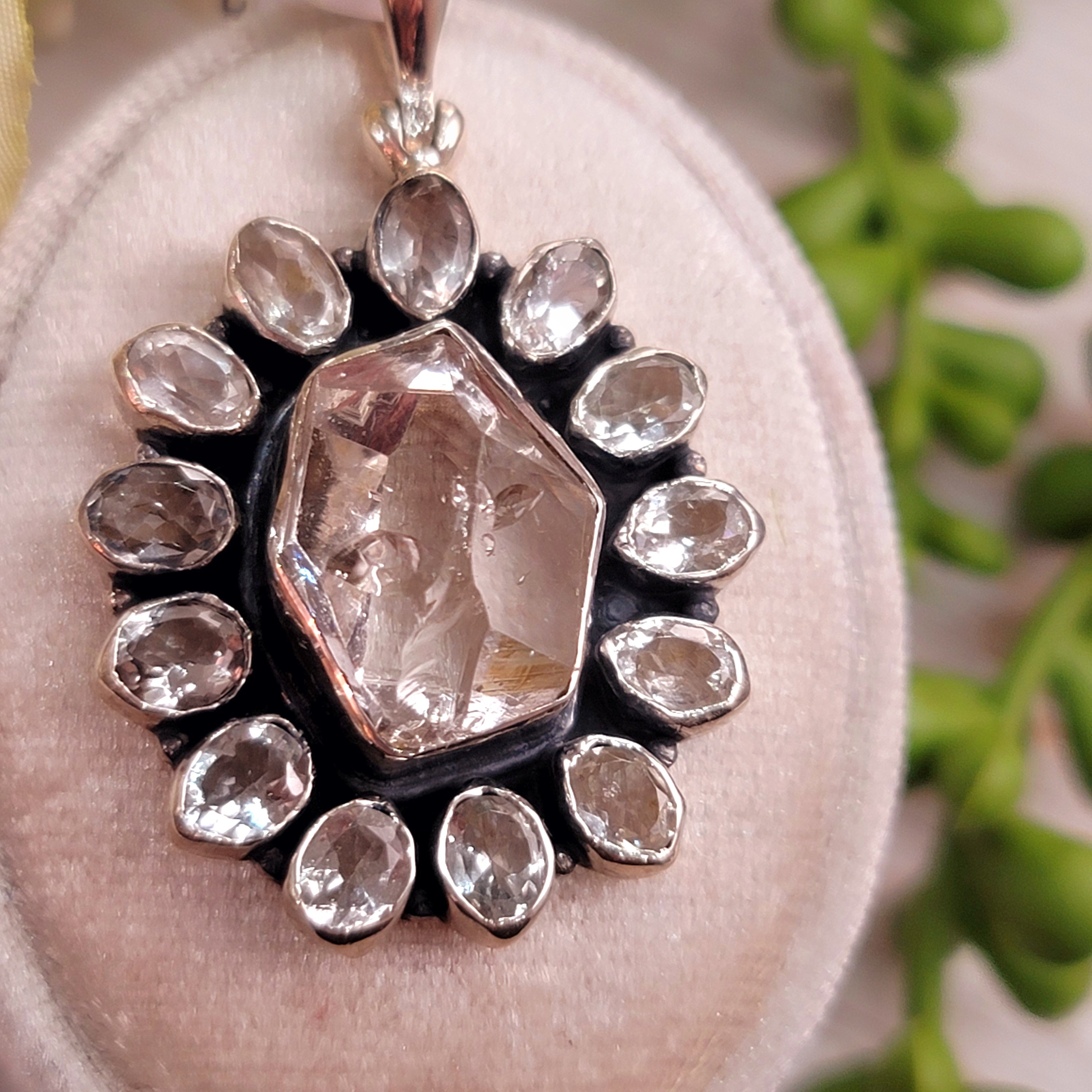 Herkimer Diamond Pendant for Expansion of Consciousness