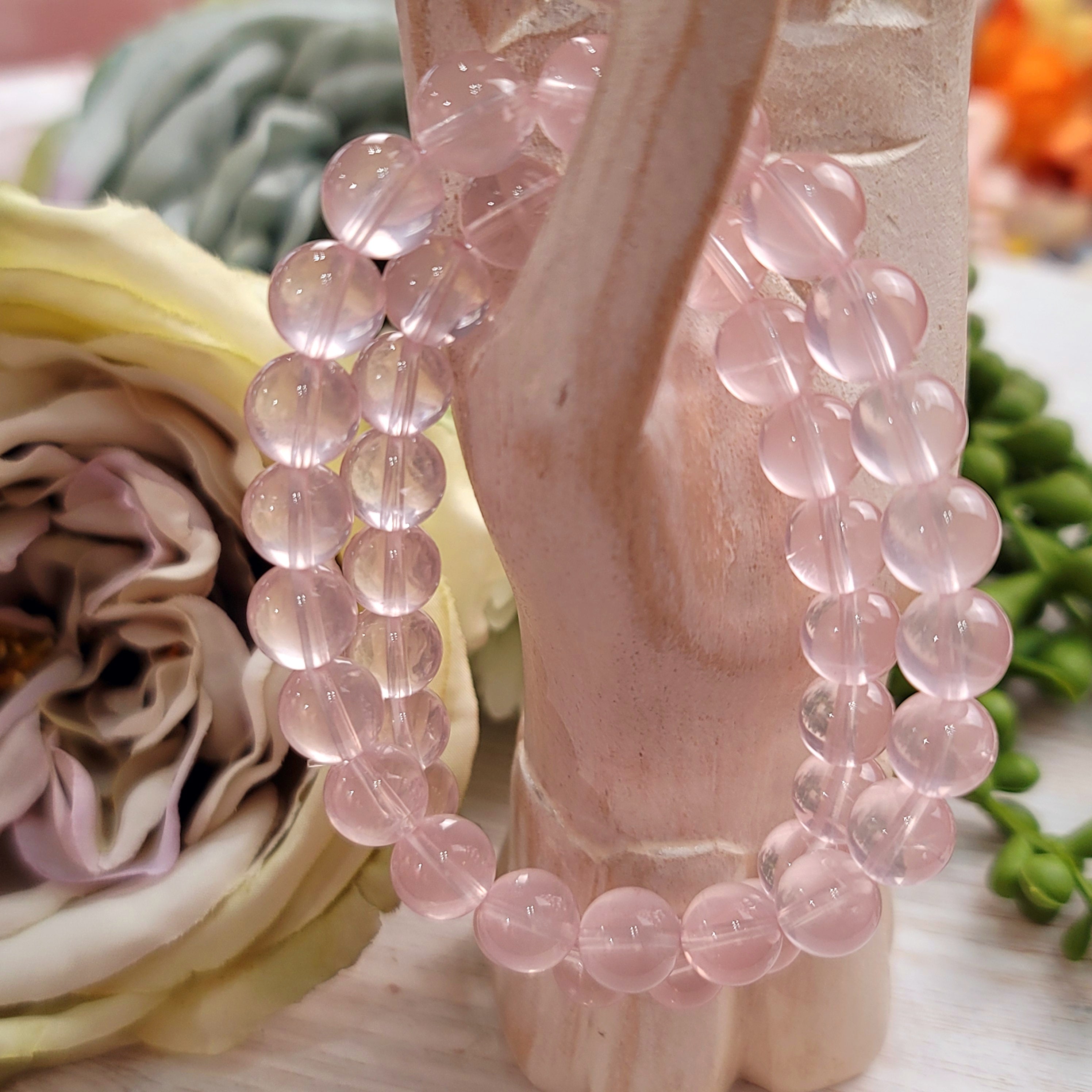 Mozambique Star Rose Quartz Bracelet with for Self Love And Healthy Aura Healing