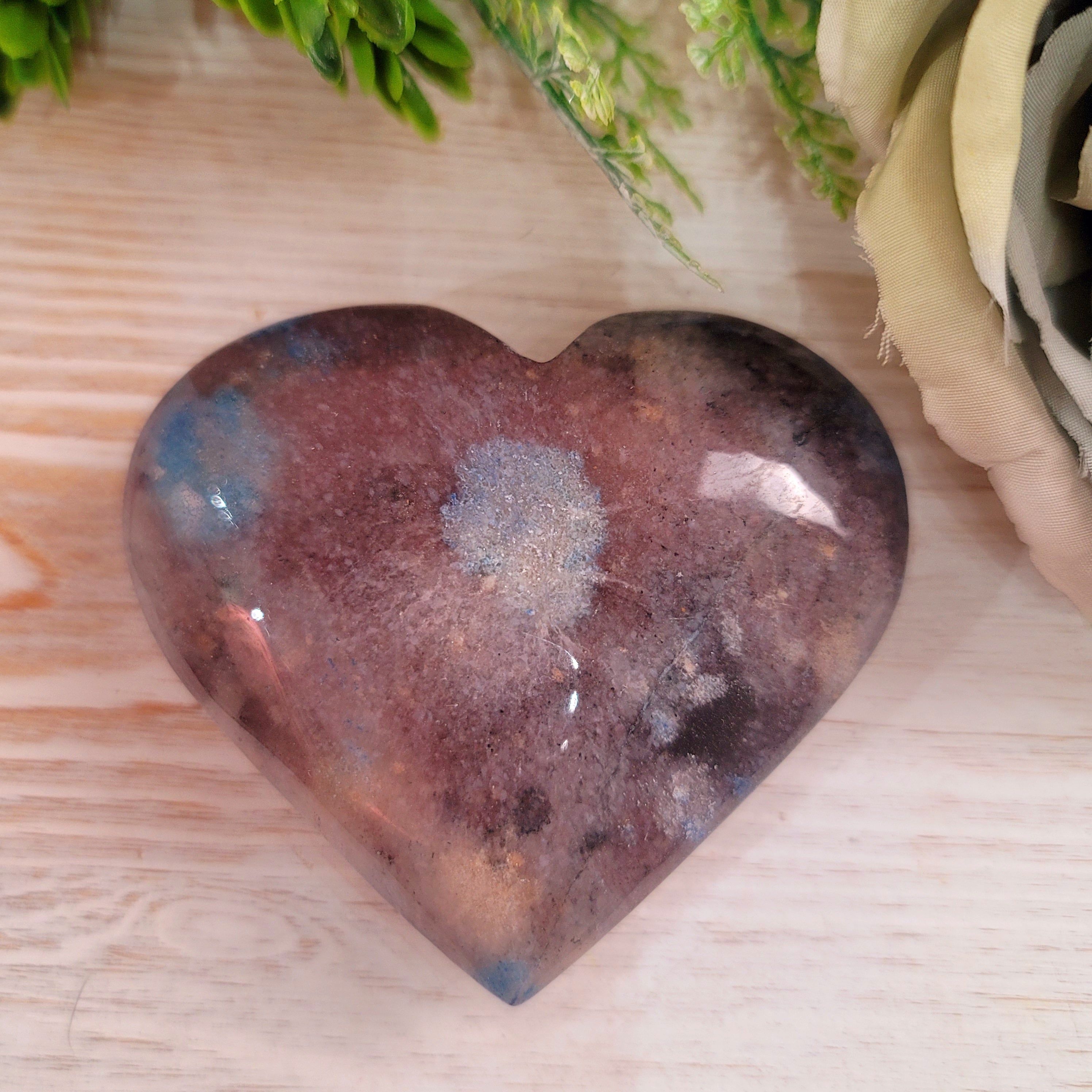 Trolleite with Lepidolite Heart for Divine Guidance and Manifestation