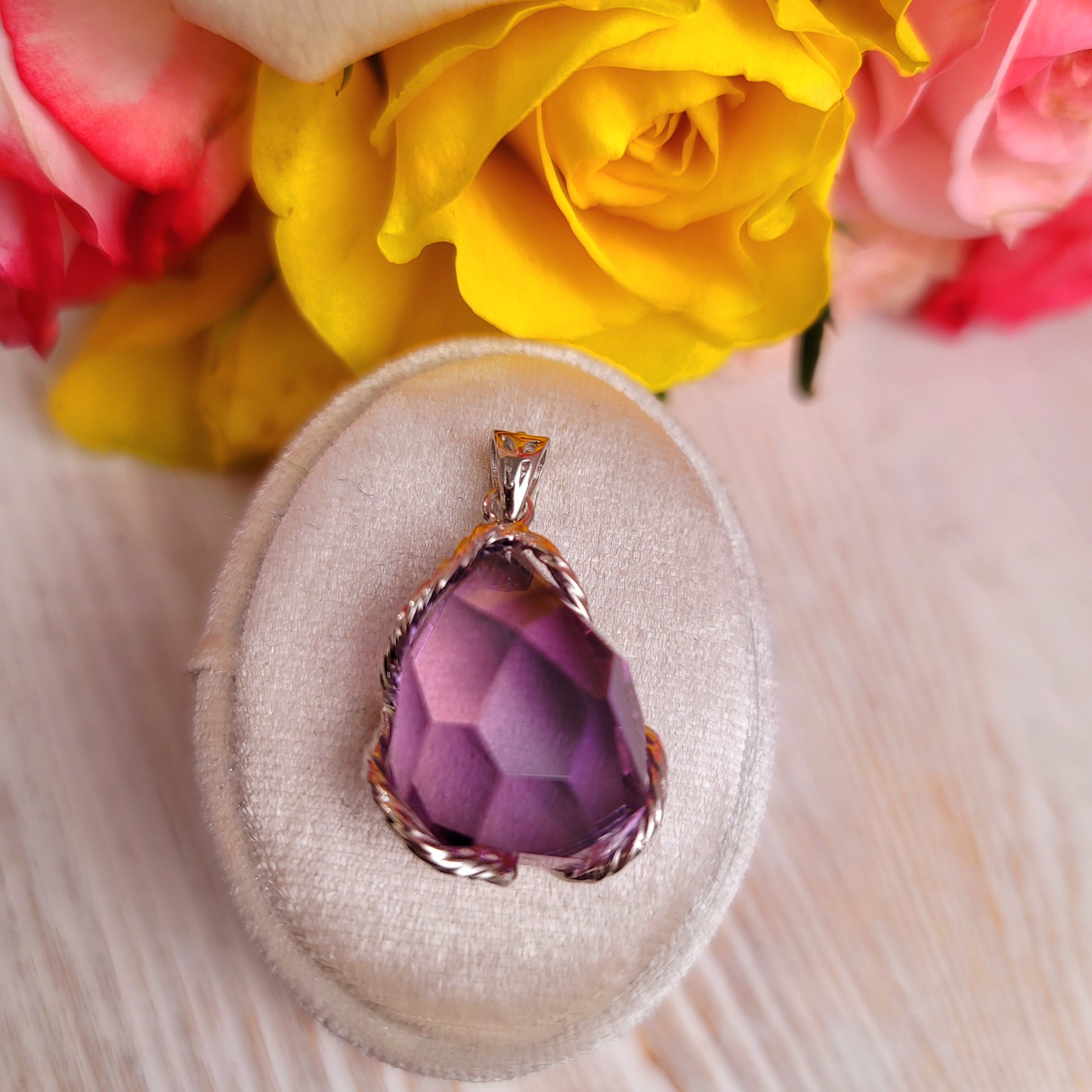 Amethyst Pendant for Intuition and Protection