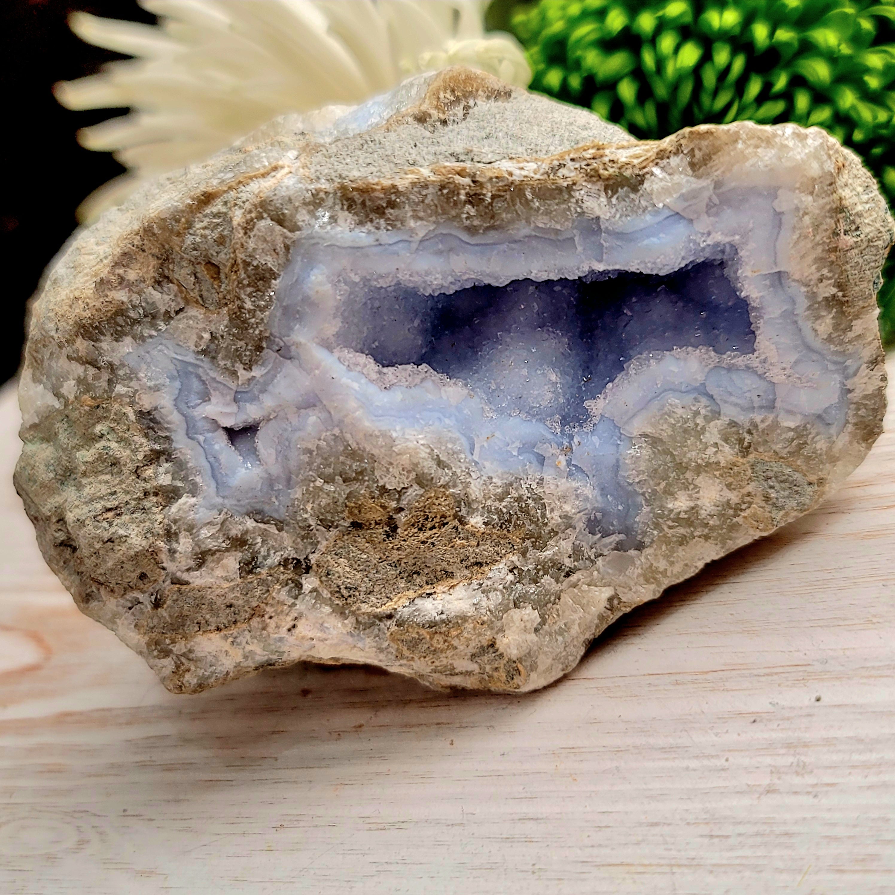 Blue Lace Agate Raw for Confidence, Loyalty and Peaceful Communication