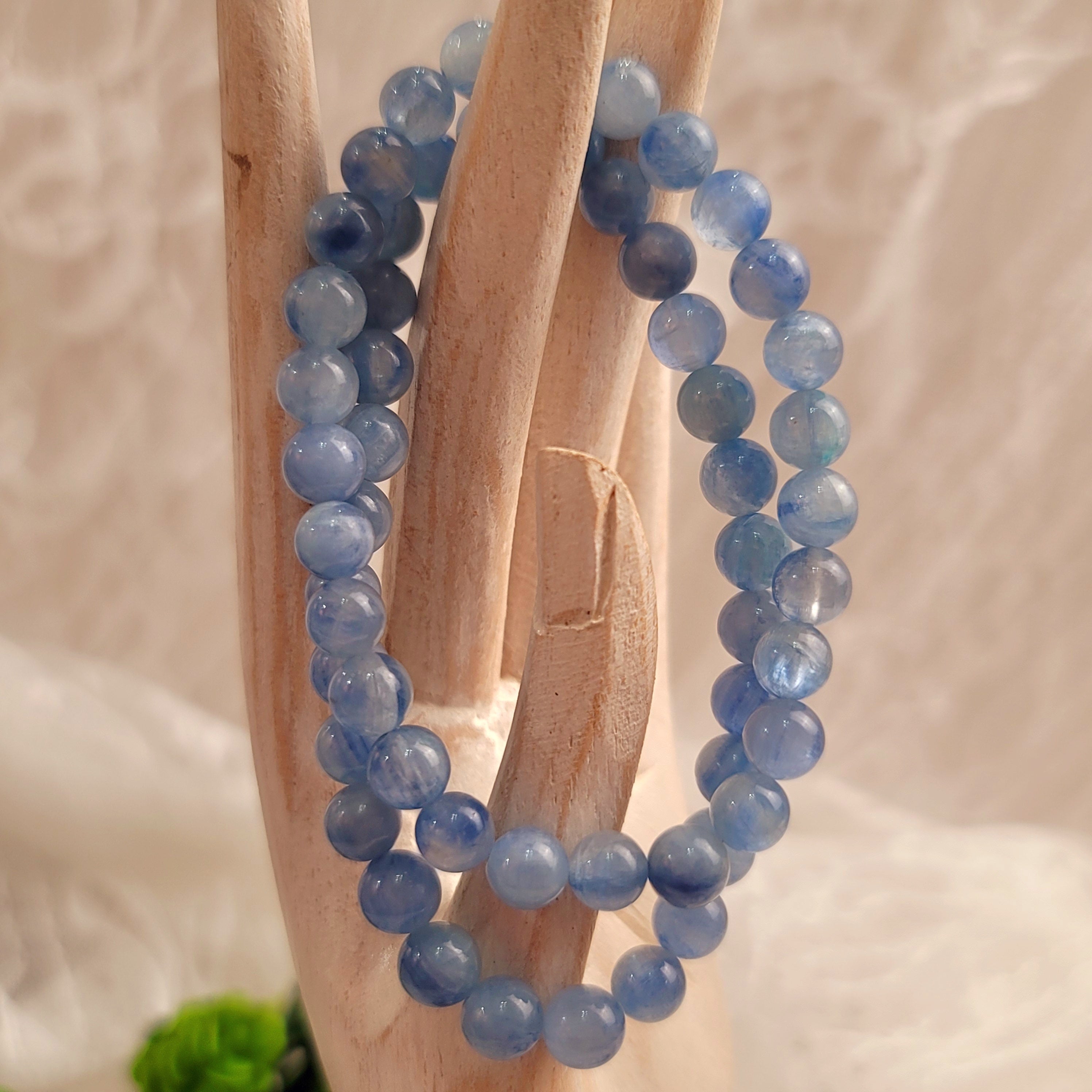 Baby Blue Kyanite Bracelet for Harmony and Overcoming Addiction