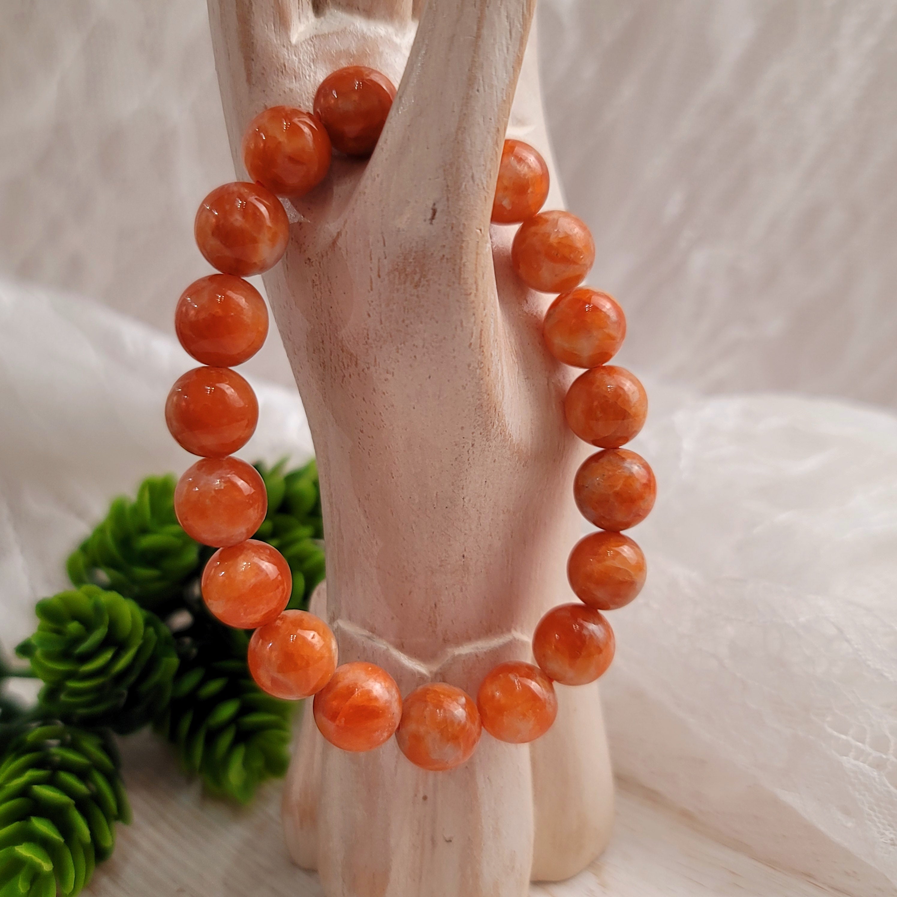 Orange Calcite Bracelet (High Quality) for Confidence, Creativity and Joy