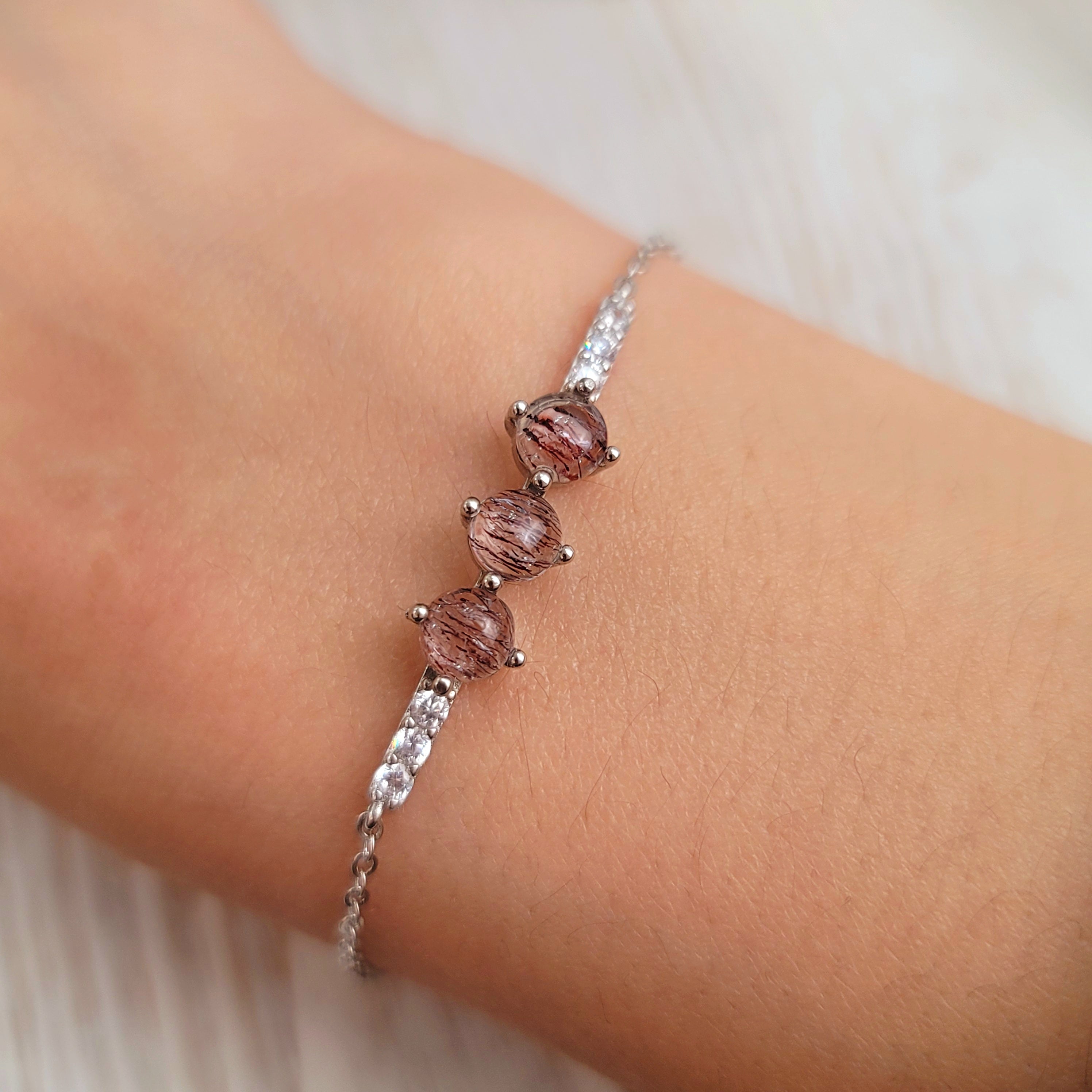 Super 7 Bracelet .925 Silver for Creating Your Dream Life and Intuition