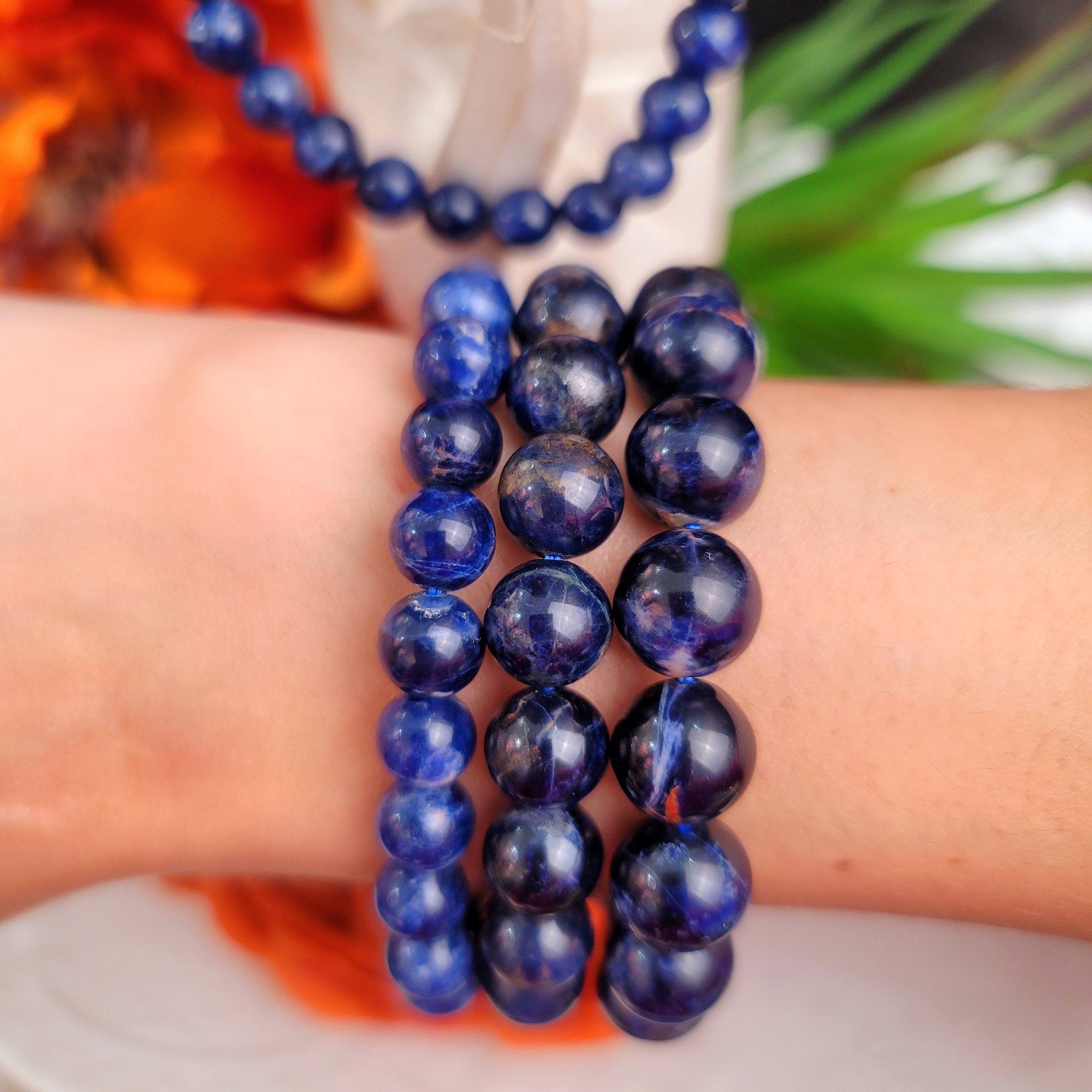 Sodalite High Quality Bracelet for Dream Recall and Relaxation