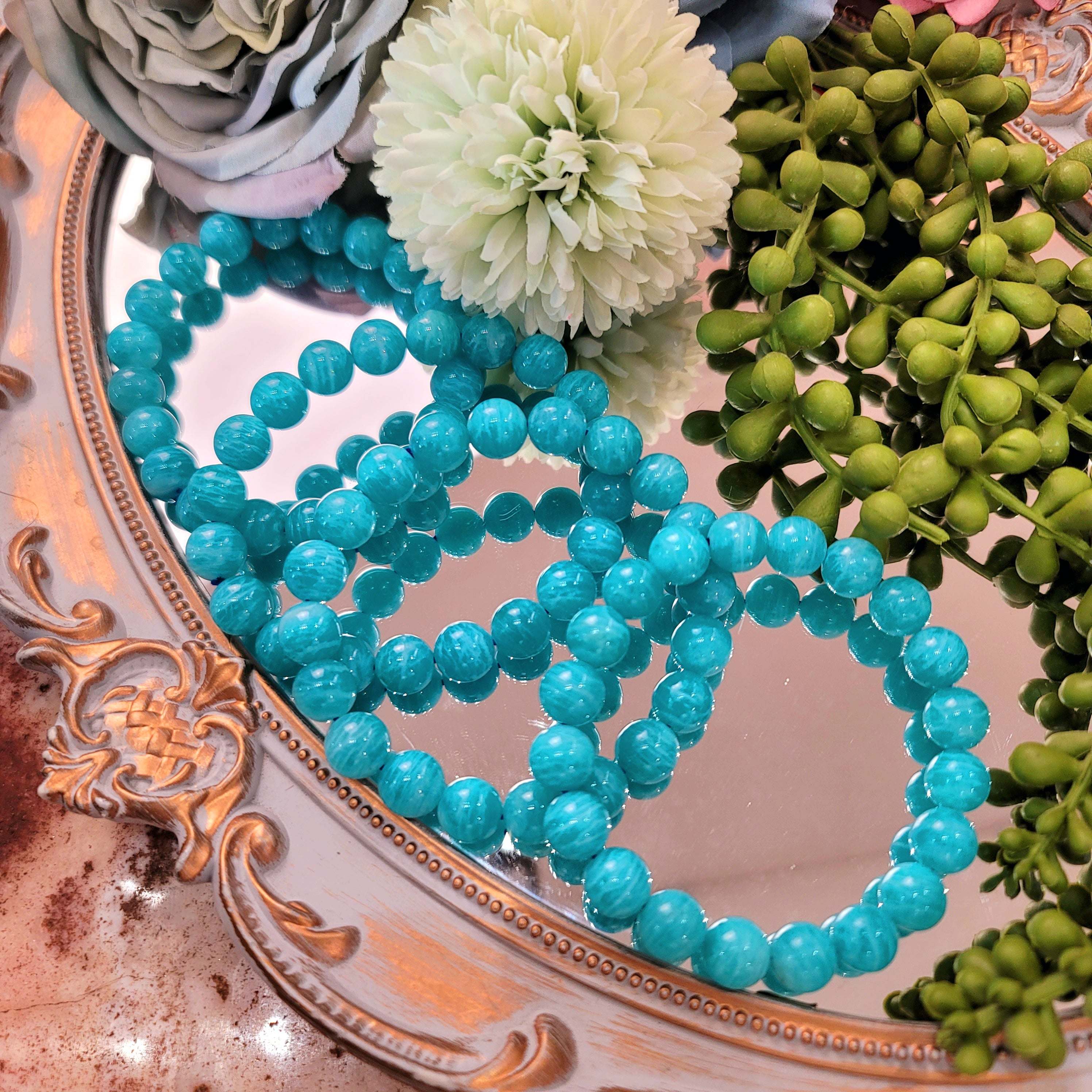 Russian Amazonite Bracelet for Speaking Your Truth