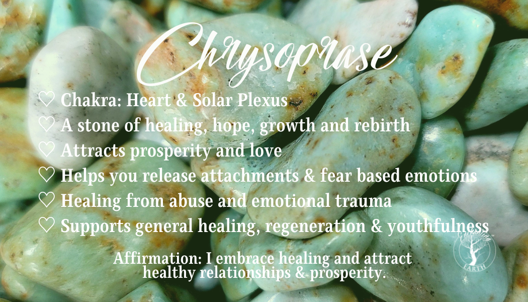 Chrysoprase Harmonizer for Heart Healing, Growth & Rebirth
