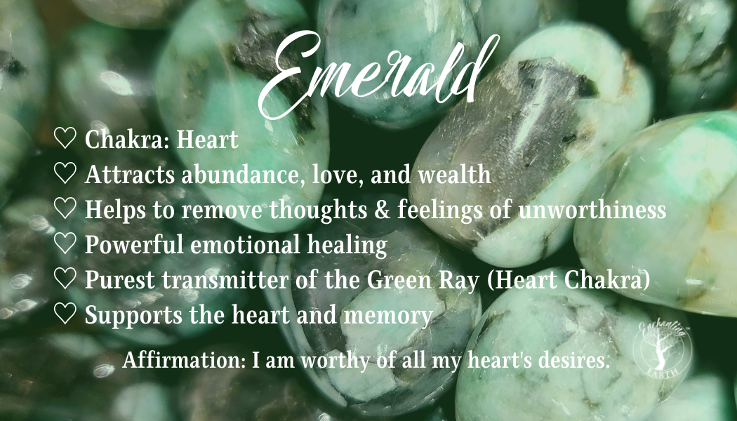 Emerald Tumble (A Grade) for Inspiration, Balance and Wealth