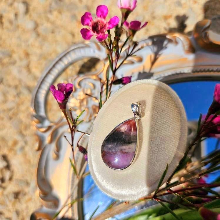 Deep Divine Auralite 23 Pendant for Intuition and Protection