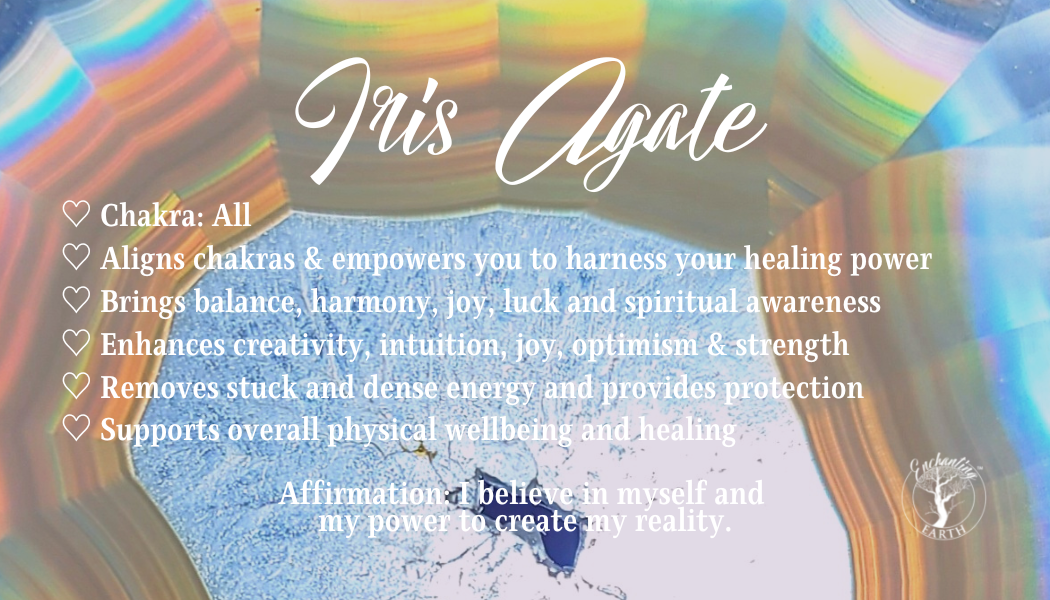 Iris Agate Star Carving for Optimism and Spiritual Awareness