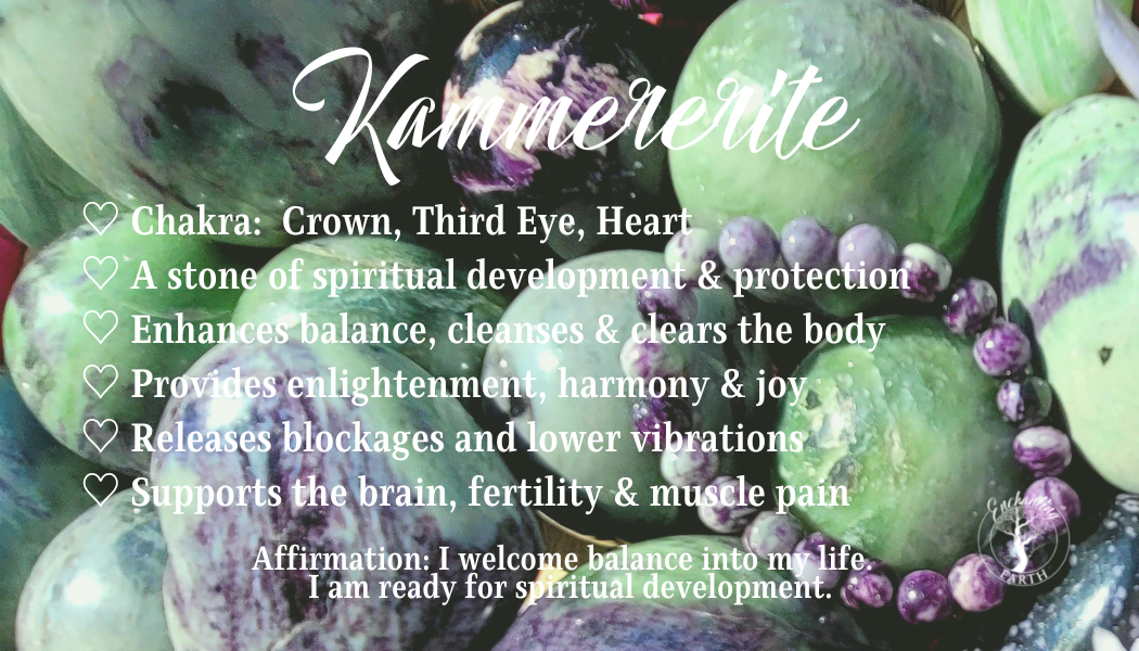 Kammererite Faceted Bracelet for Balance, Enlightenment, Harmony and Joy