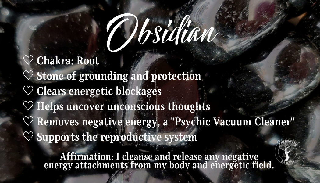 Obsidian Harmonizer for Grounding, Protection and Uncovering Unconscious Thoughts
