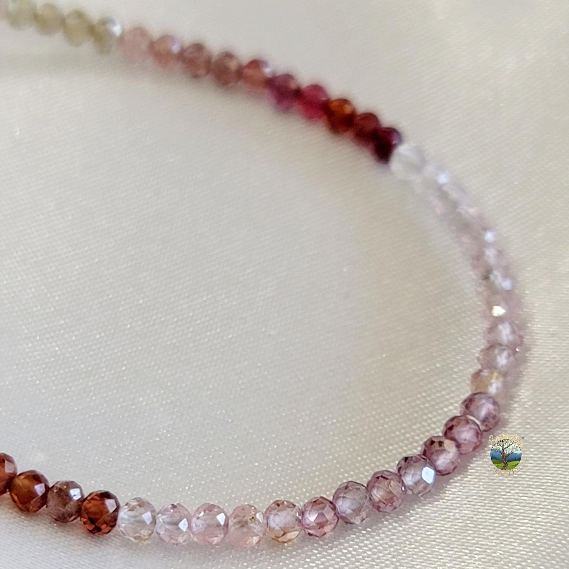 Spinel Waterfall (Warm Tone) Micro Faceted Bracelet