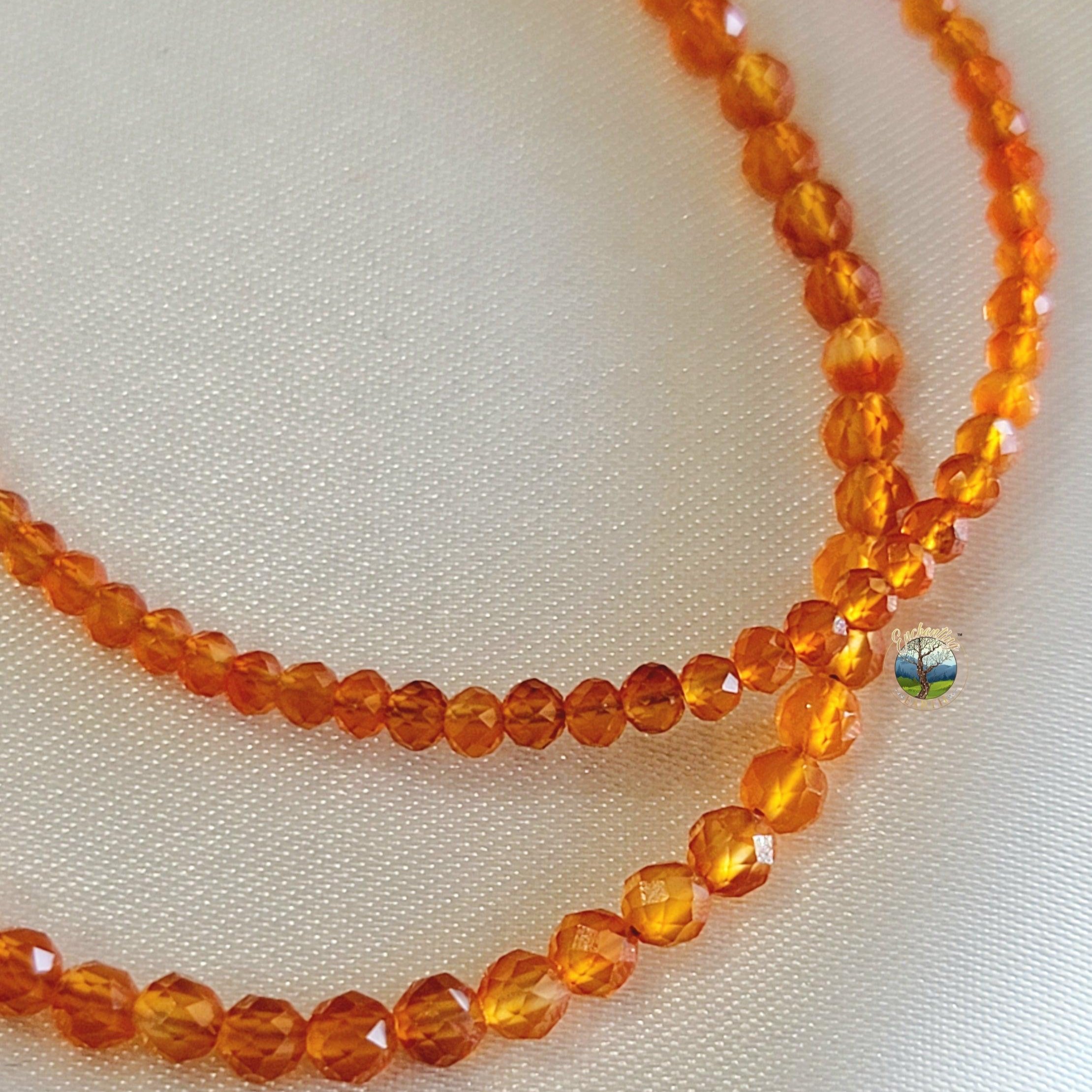 Carnelian Micro Faceted Bracelet for Embracing Your Inner Fire