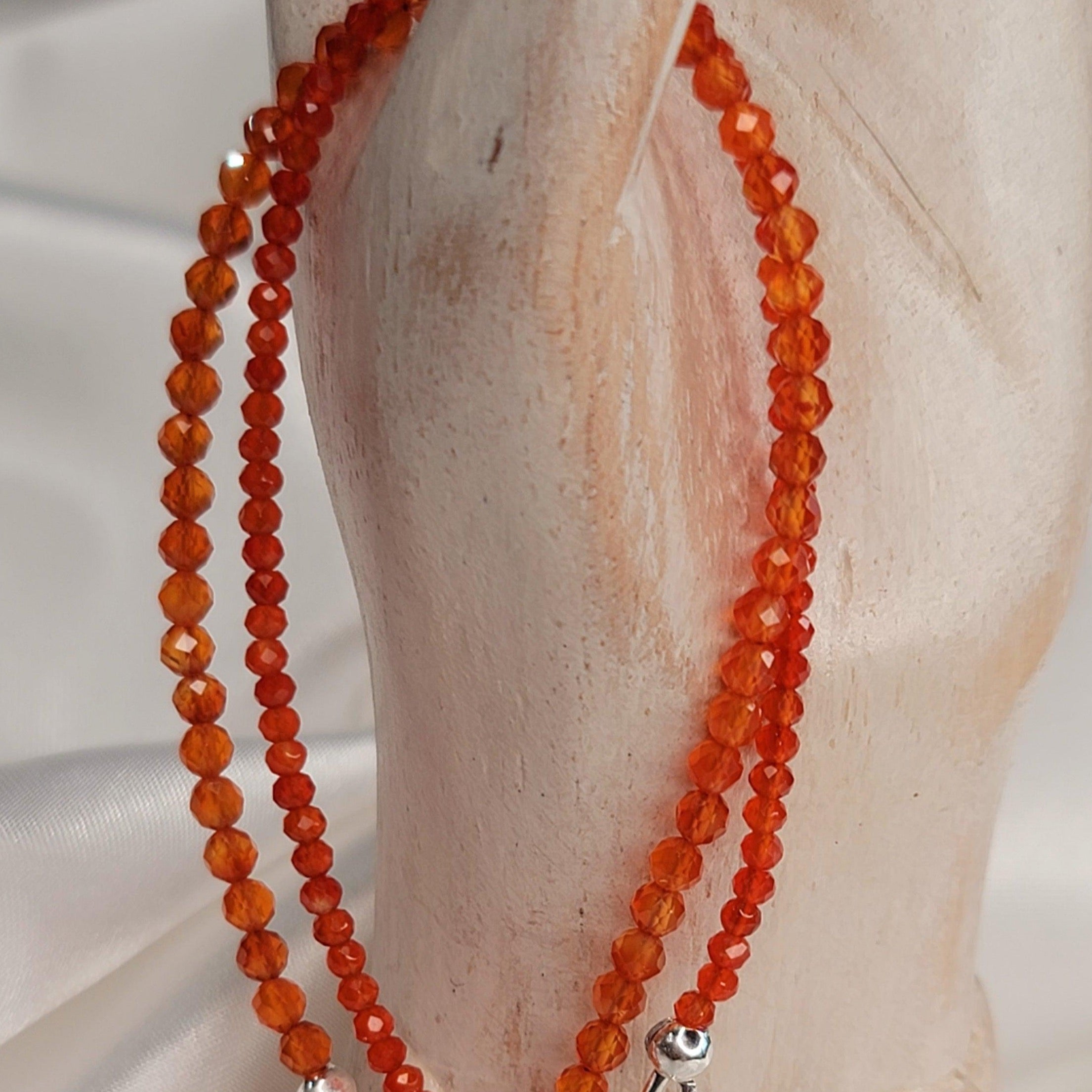 Carnelian Micro Faceted Bracelet for Embracing Your Inner Fire