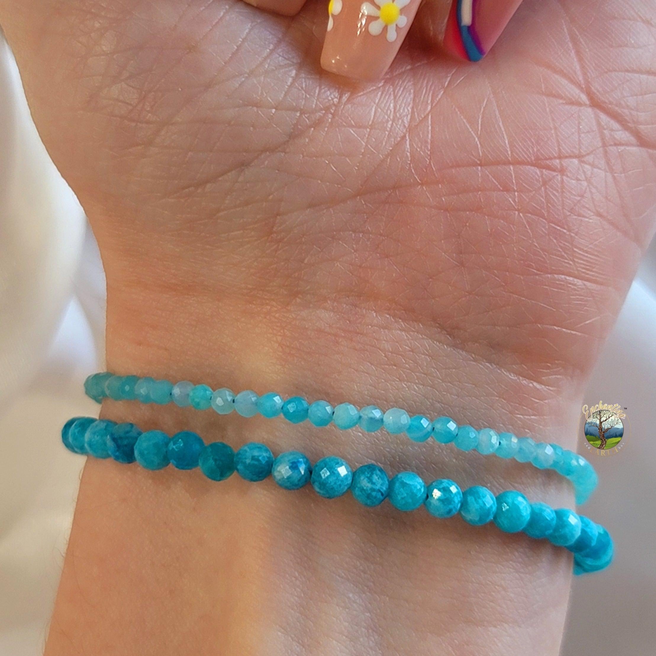 Amazonite Micro Faceted Bracelet for Speaking your Truth