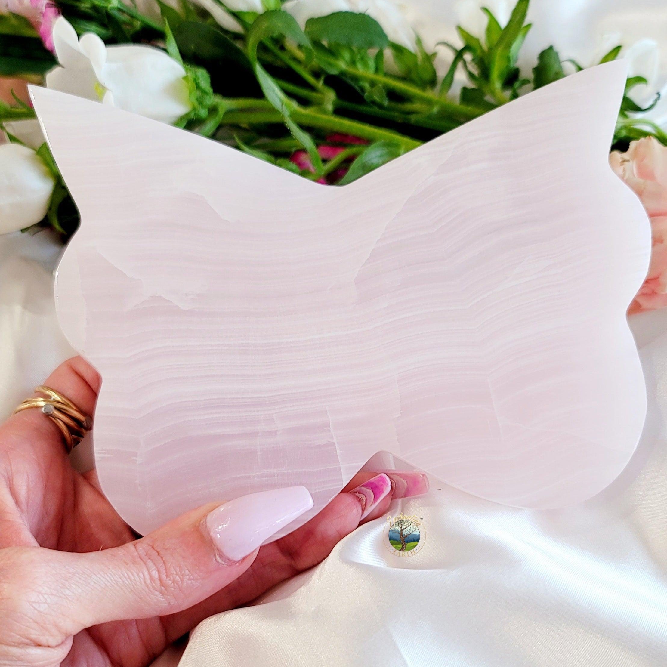 🦋Enchanting Exclusive🦋 Pink Calcite Butterfly Bowl