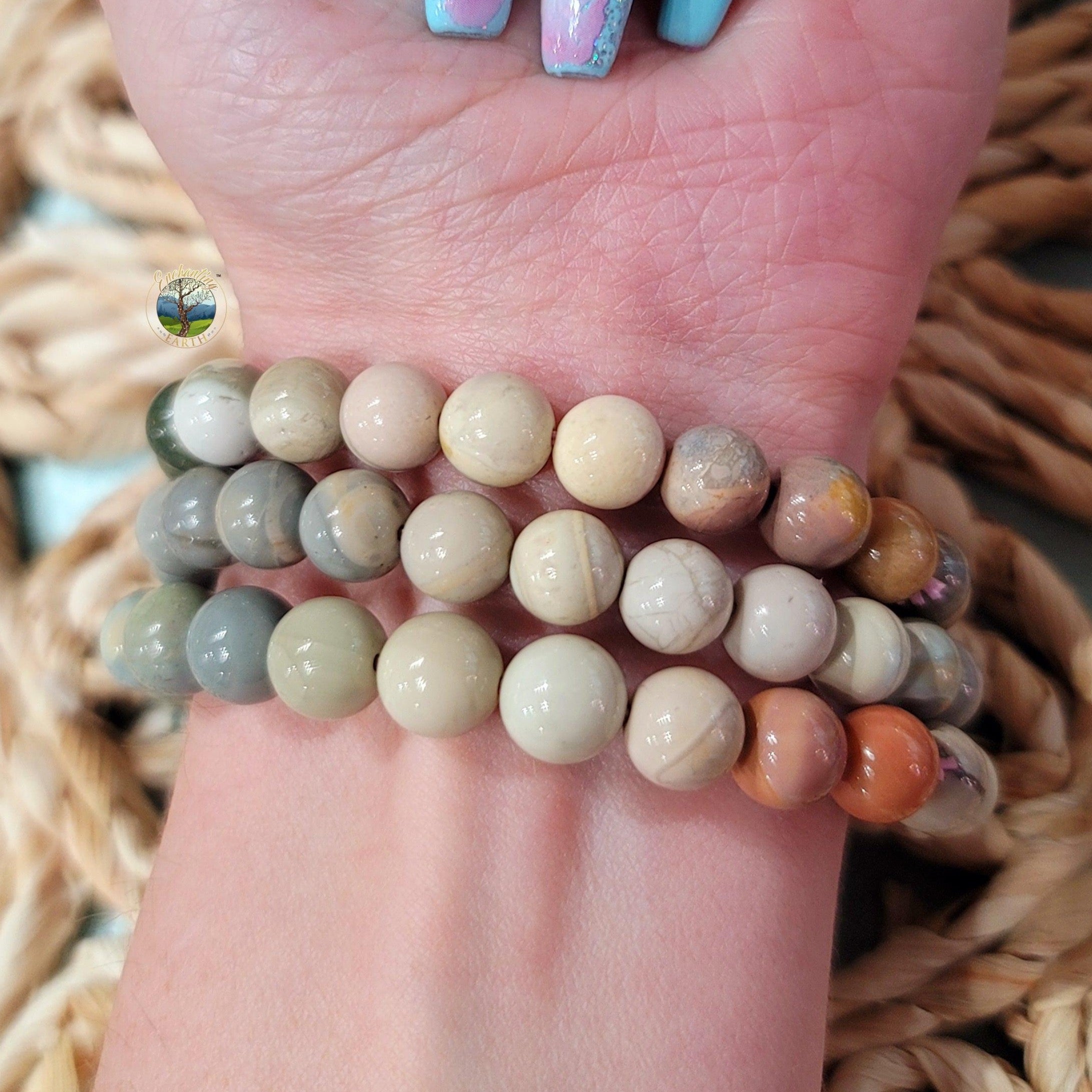 Alashan Agate Bracelet for Chasing your Dreams, Enhanced Memory, Protection & Stress Relief