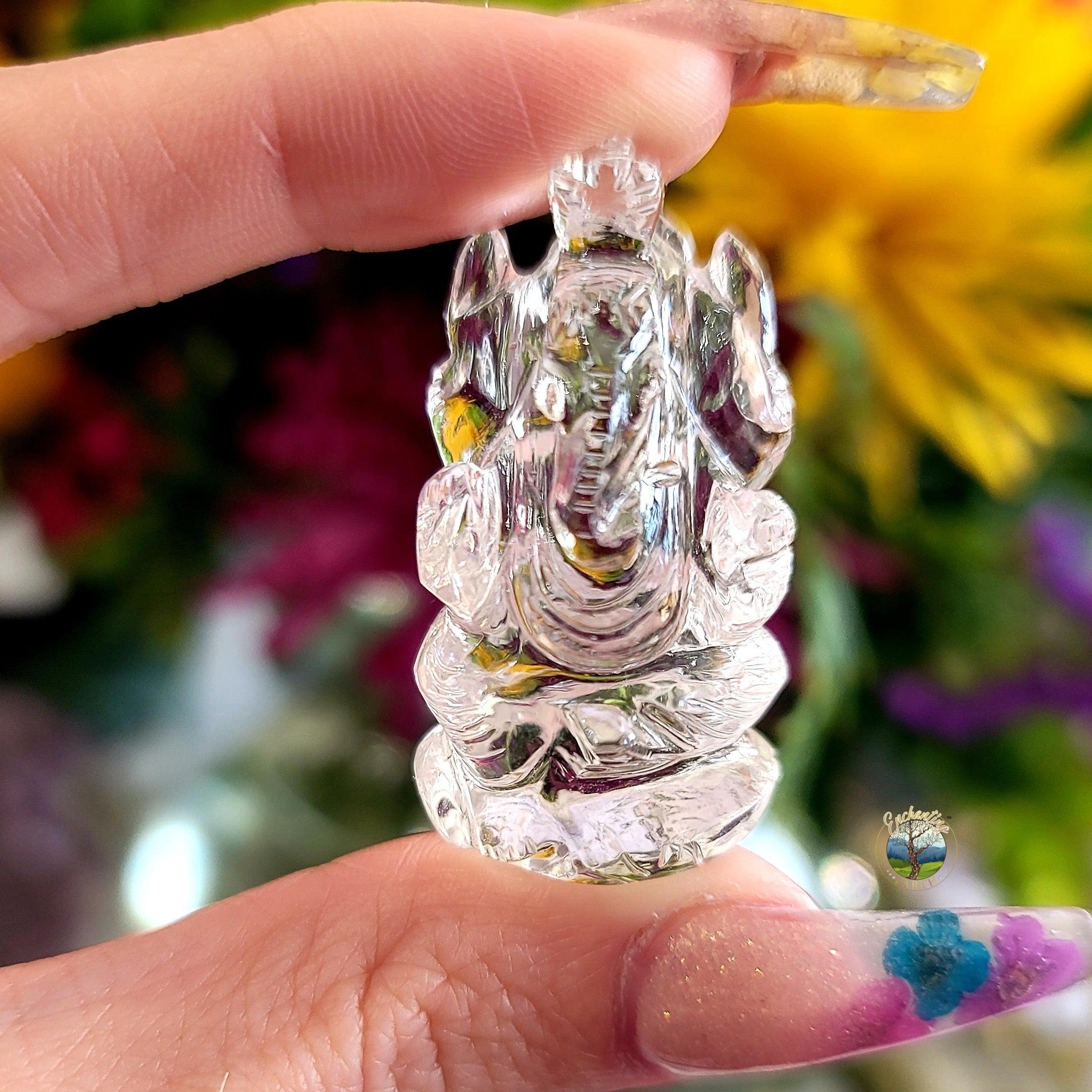 Clear Quartz Ganesha for Clearing Obstacles, Manifestation and Protection