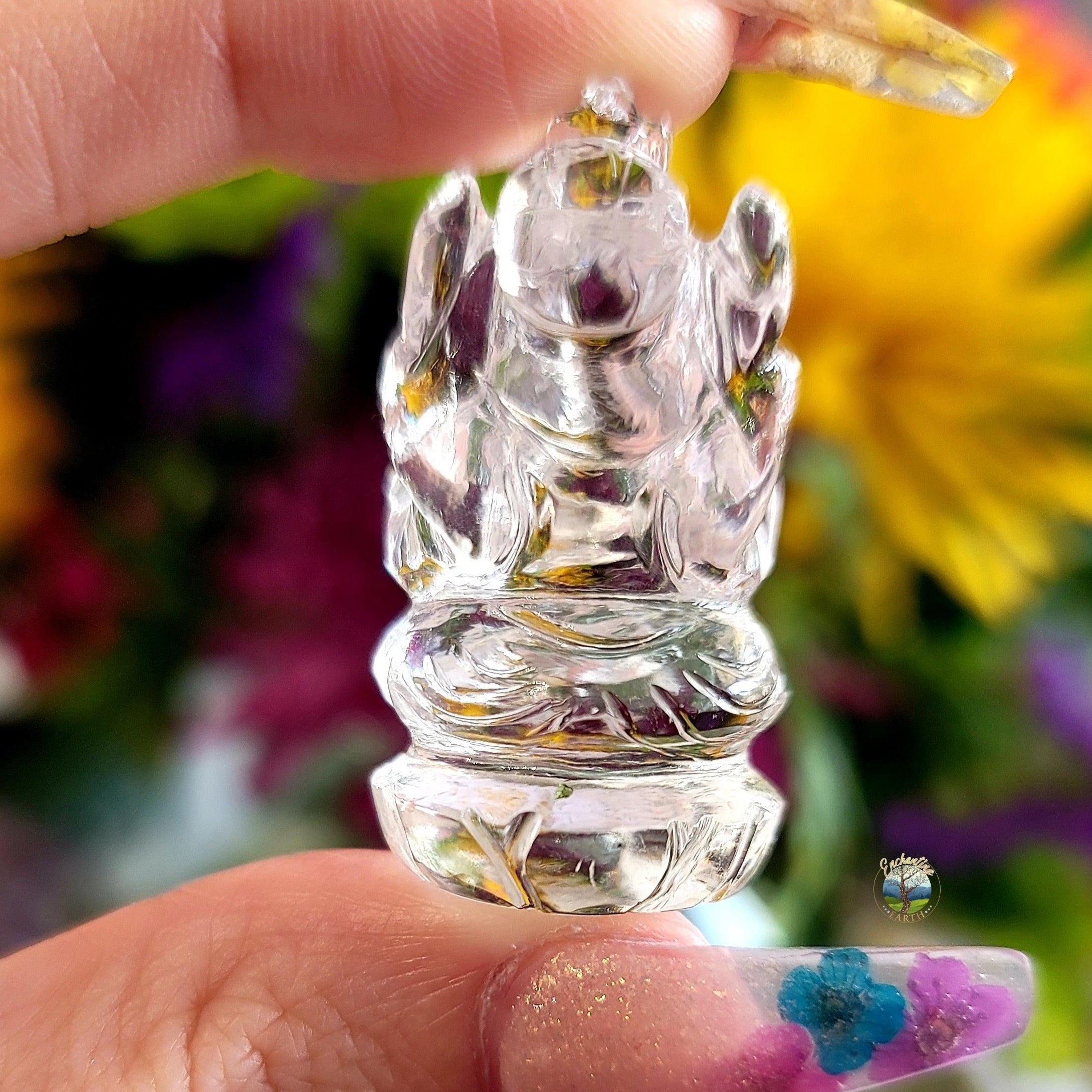 Clear Quartz Ganesha for Clearing Obstacles, Manifestation and Protection