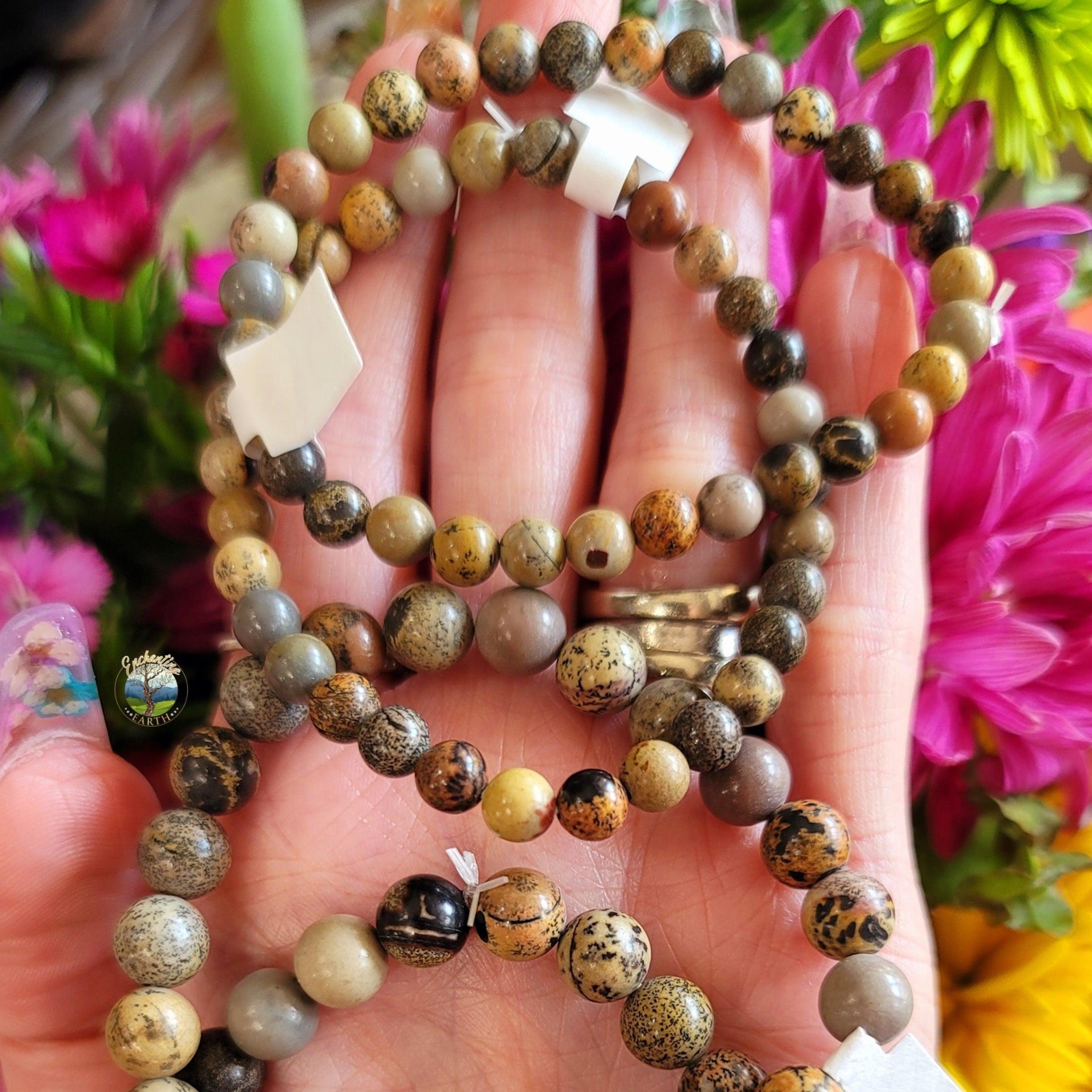 Dendritic Jasper Bracelet for Healing and Connection with the Earth