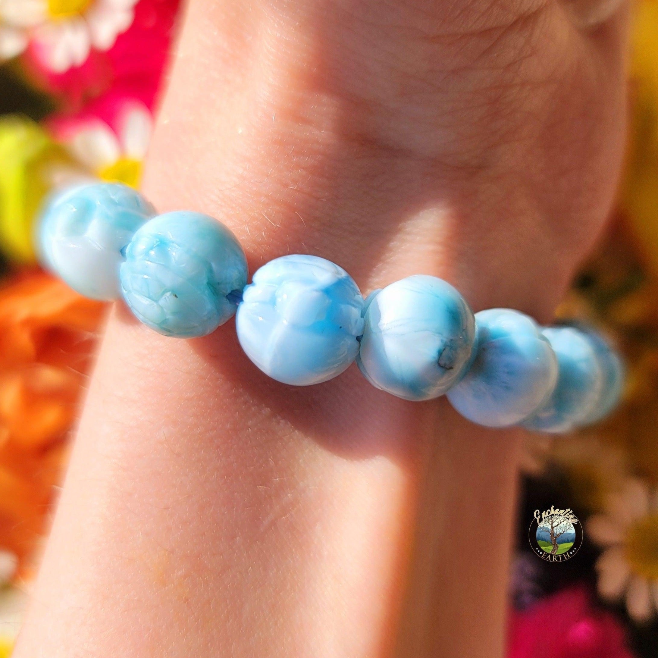 AAA Larimar Turtle Bracelet for Calm & Tranquility