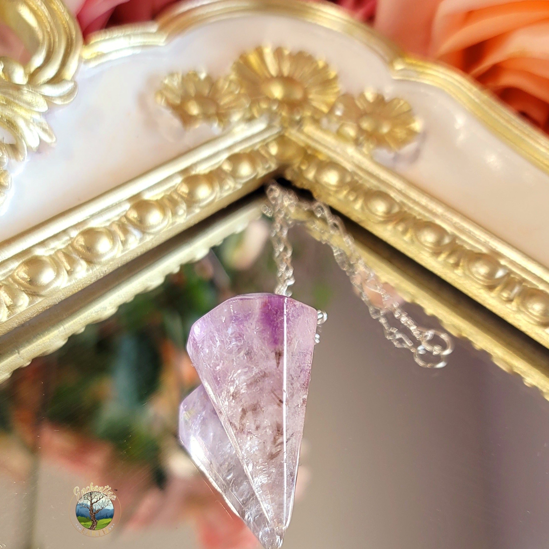 Smokey Amethyst Pendulum for Intuition and Protection